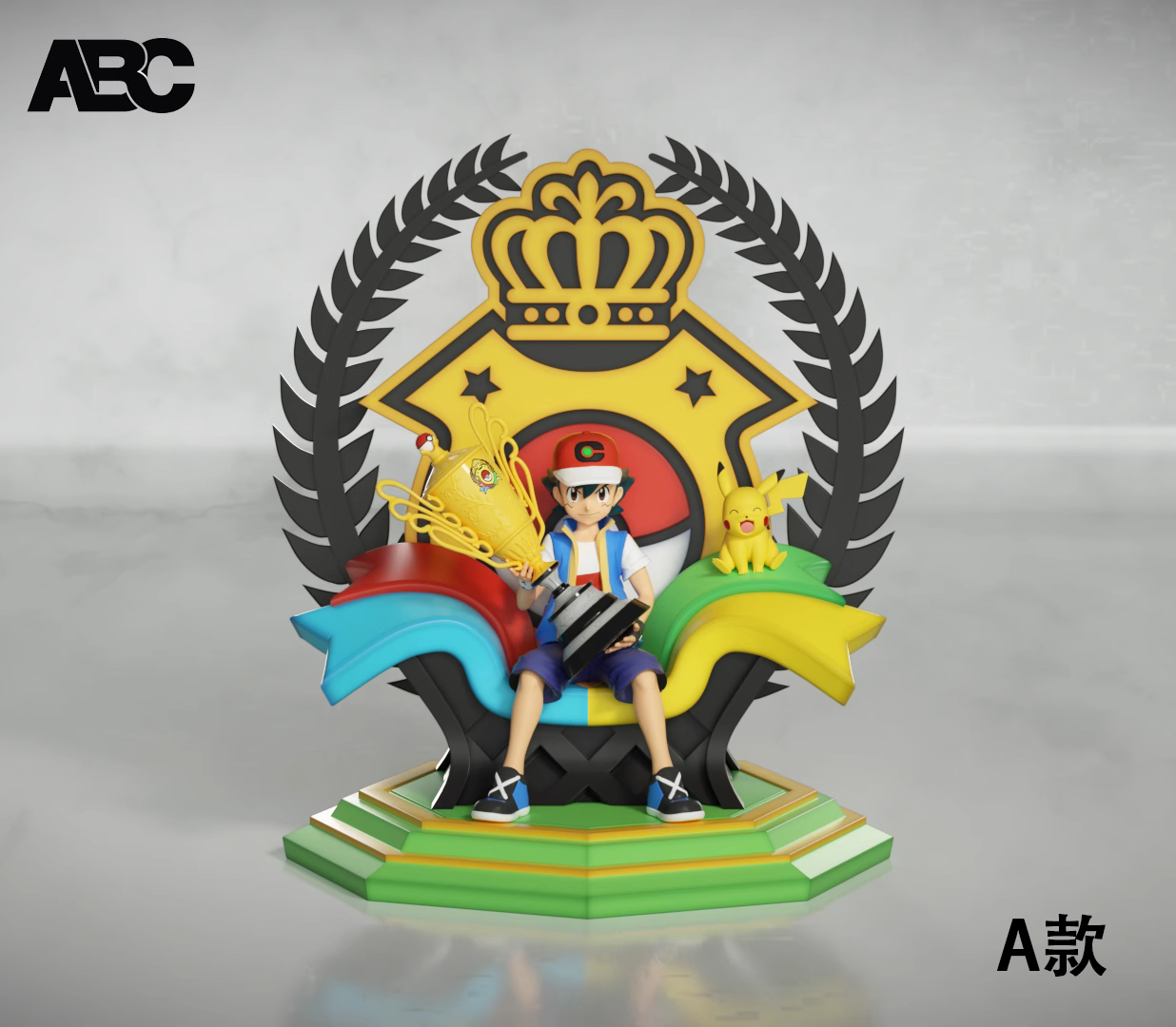 【Pre-sale】1/20 Scale Champion Throne Ash Ketchum-Pokemon-ABC Studio