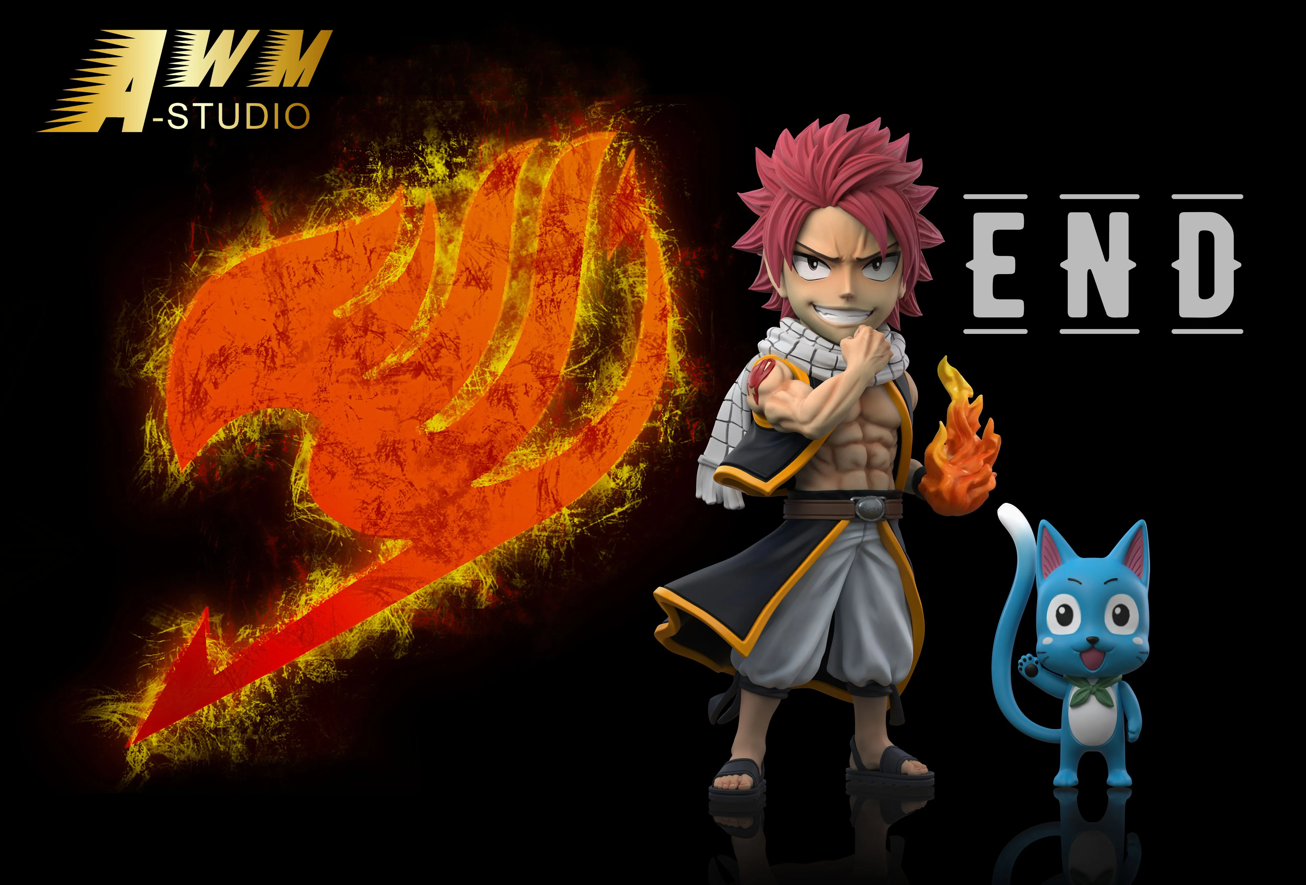 【Pre-sale】WCF Scale Etherious • Natsu • Dragneel & Happy-Fairy Tail-AWM Studio