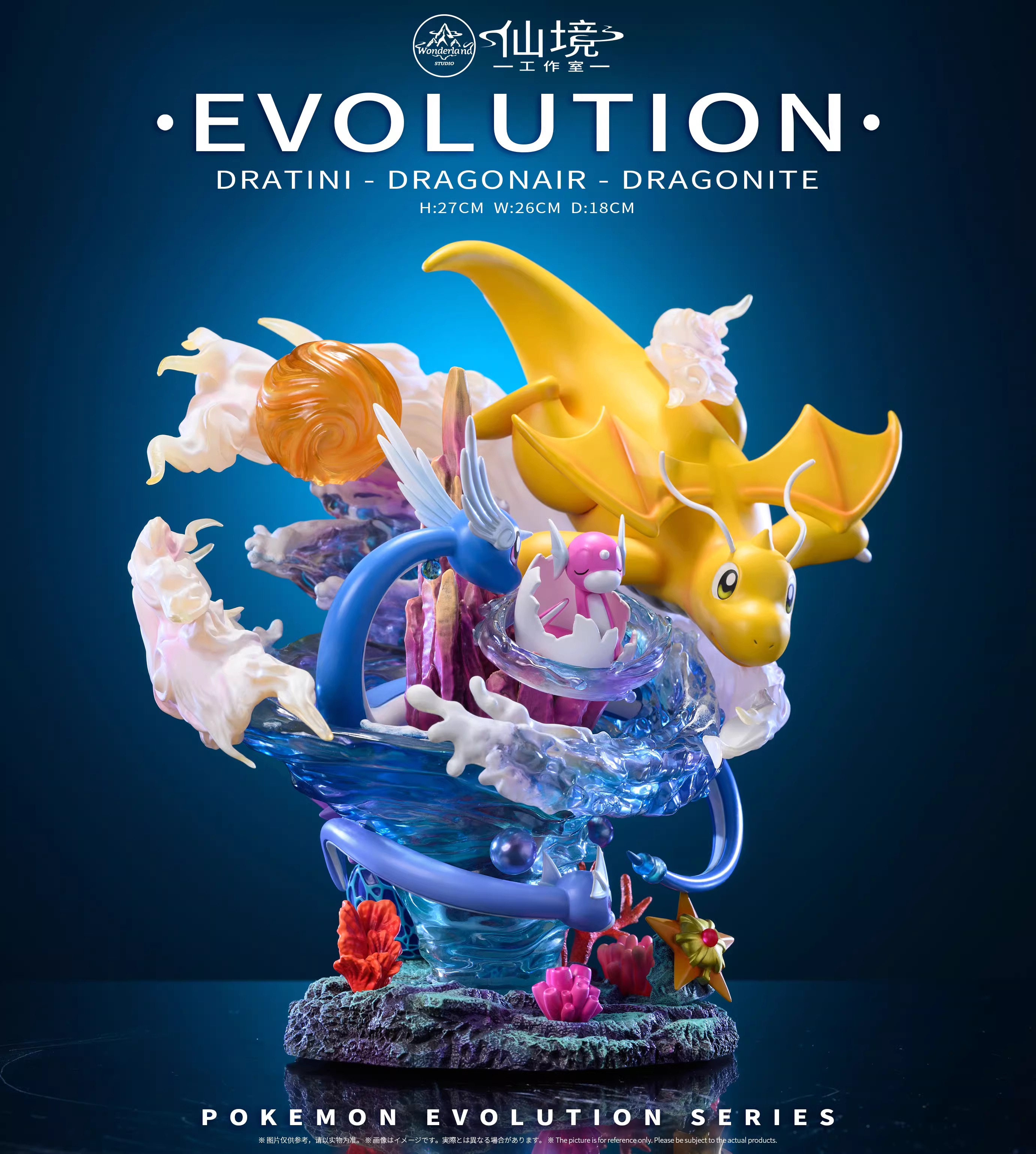 【Pre-sale】1/20 Scale Dragonite Family-Pokemon-Wonderland Studio