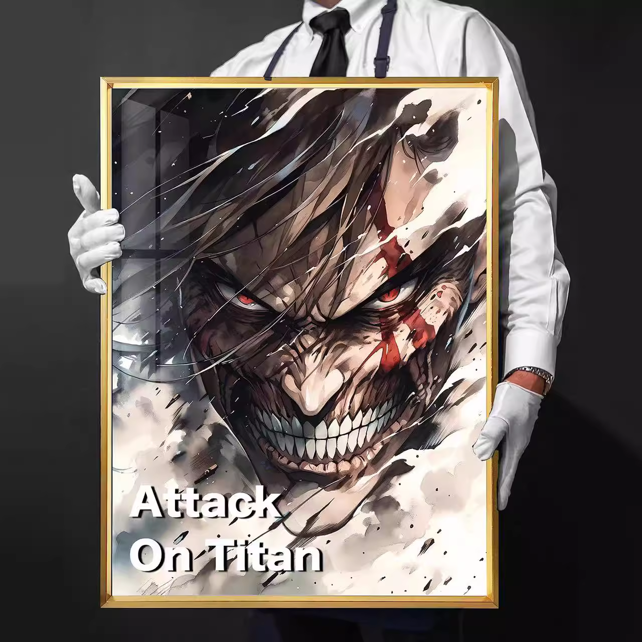 【In stock】Decorative Painting of Eren Jaeger-Attack on Titan-Billion Birds Studio