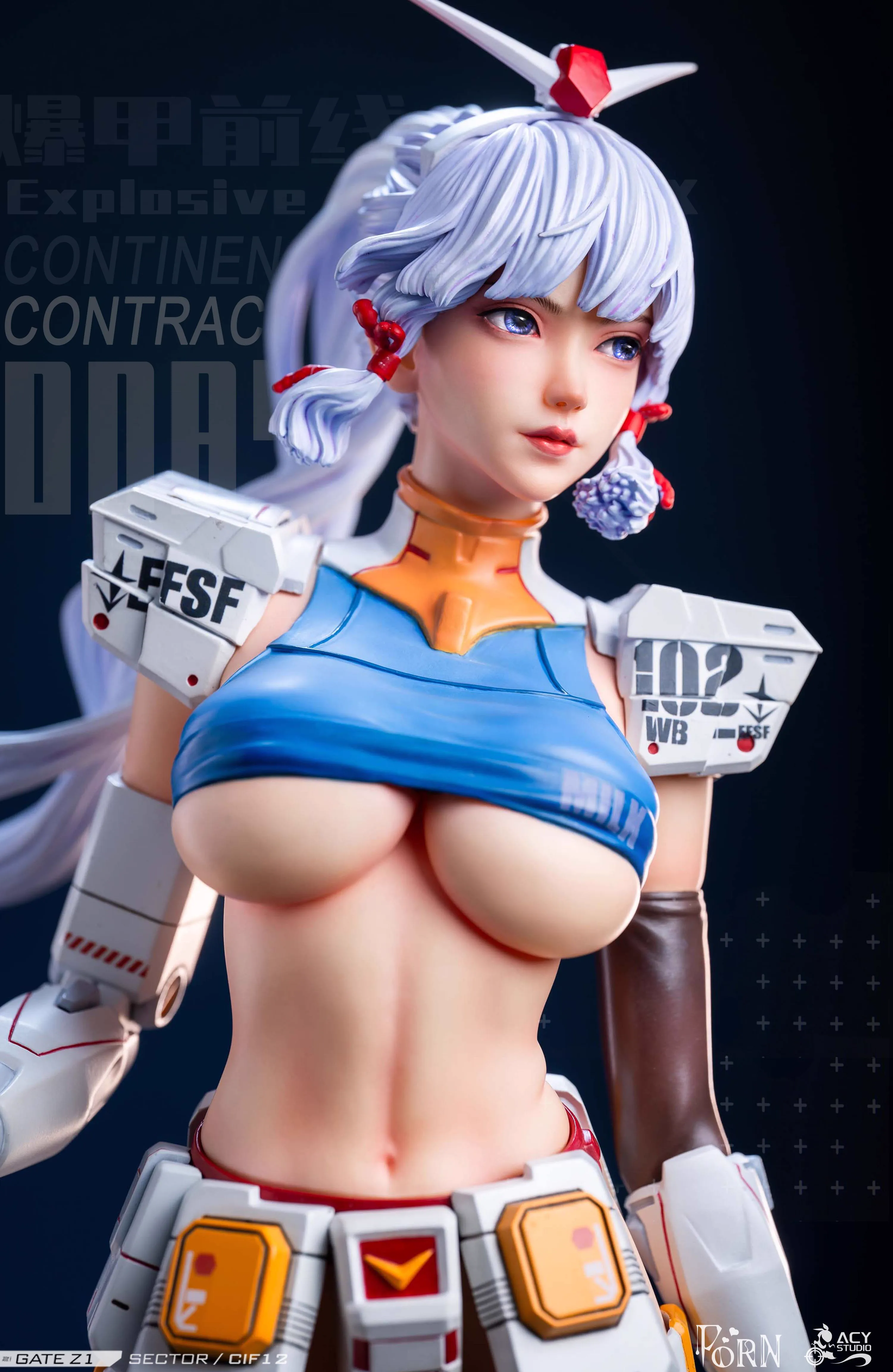 【Pre-sale】1/4 Scale PORNLH002 Rx78 Kamisato Ayaka-Genshin Impact-Porn & Acy Studios