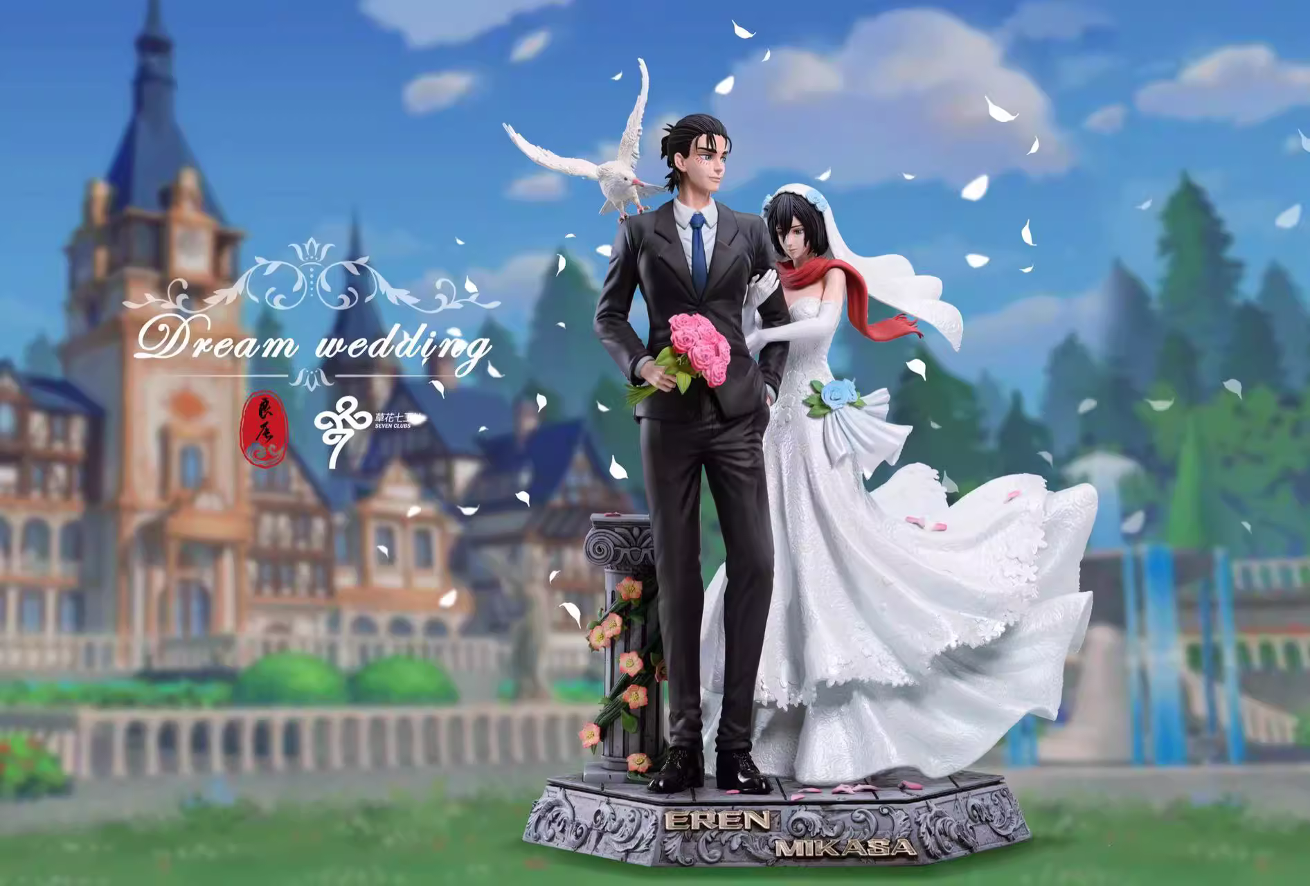 【Sold out】Dream Wedding of Eren and Mikasa-Attack on Titan-LC Studio