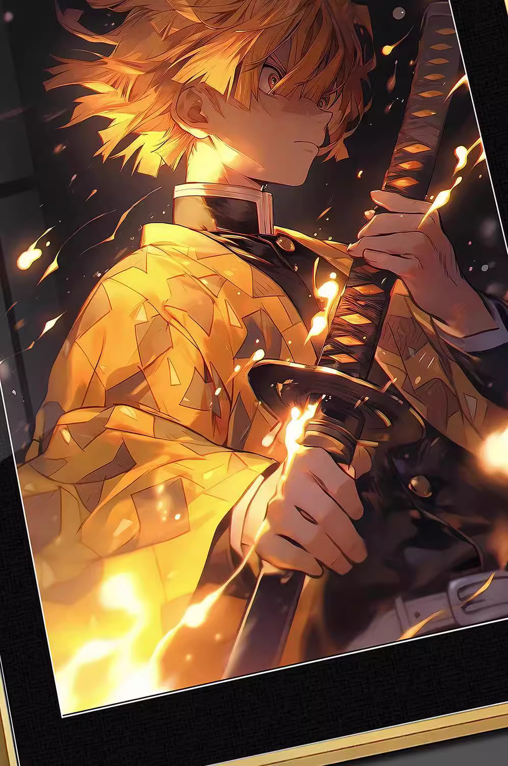 【In stock】Decorative Painting of Kamado Tanjirou, Kamado Nezuko, Rengoku Kyoujurou & Agatsuma Zenitsu-Billion Birds Studio