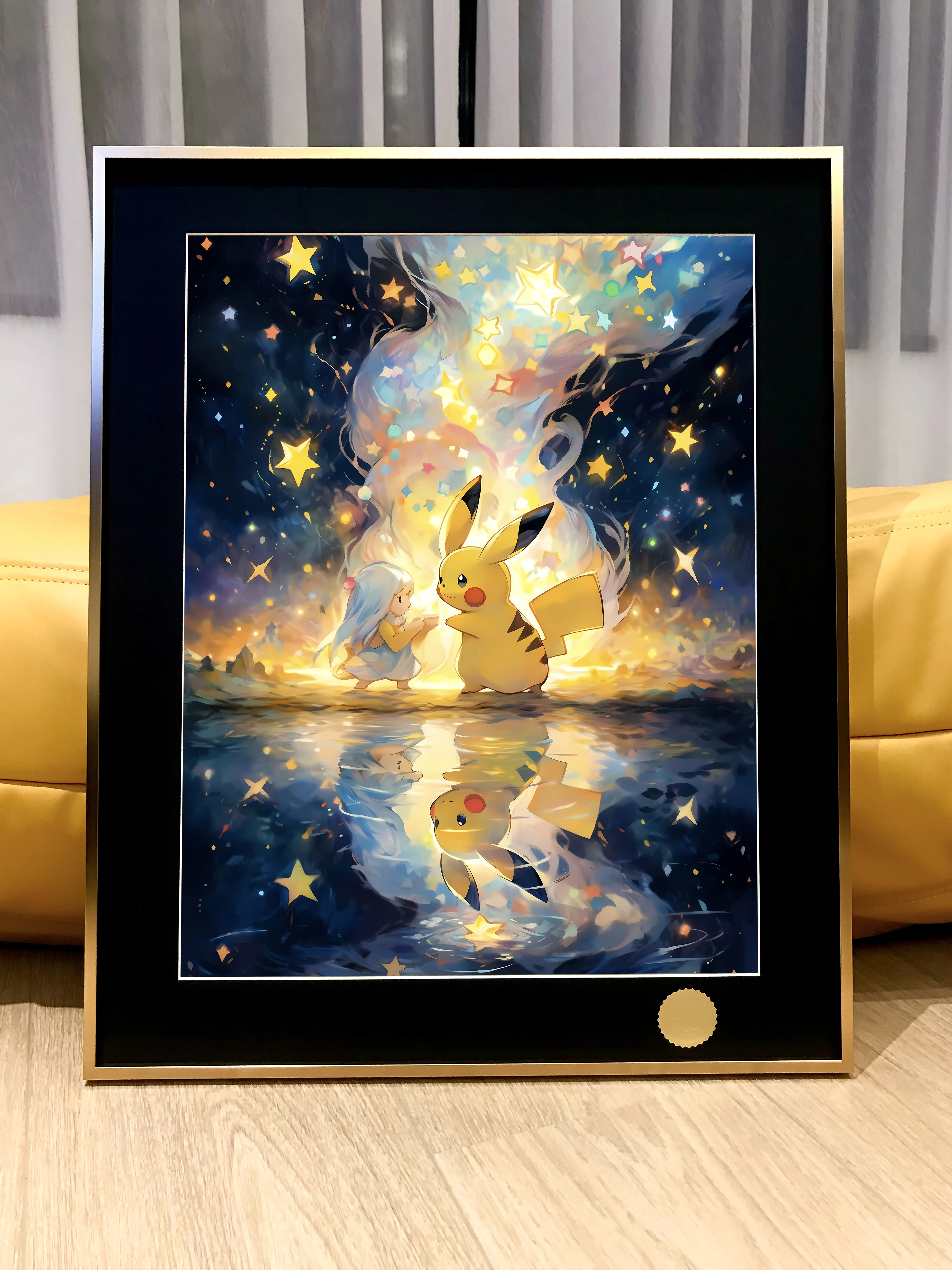 【Pre-sale】Decorative Painting of Stars Picking Pikachu-Pokemon-XingKong Studio