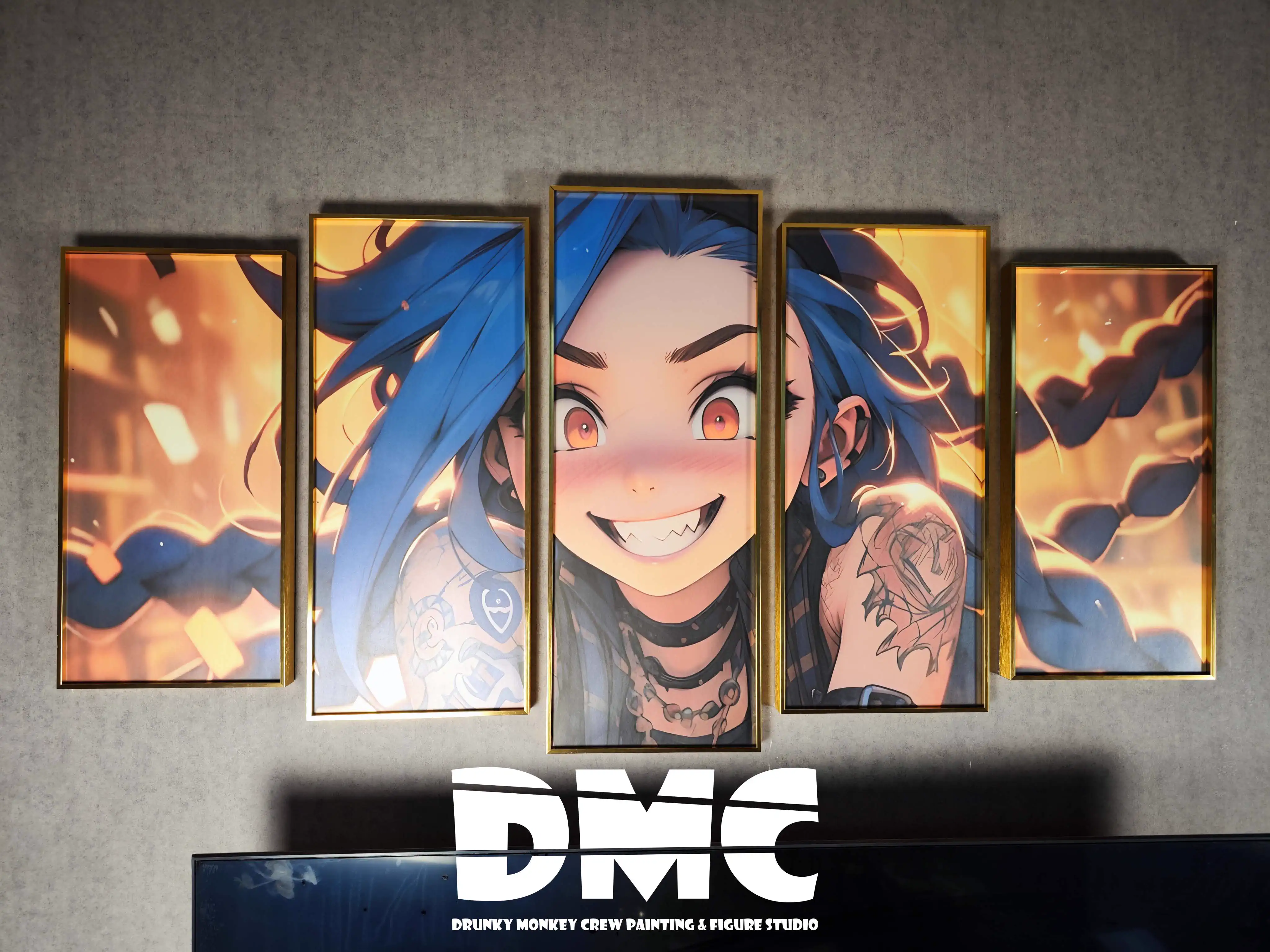 【In stock】DMSP-002 Decorative Paint of Jinx-League of Legends-Drunky Monkey Crew Studio