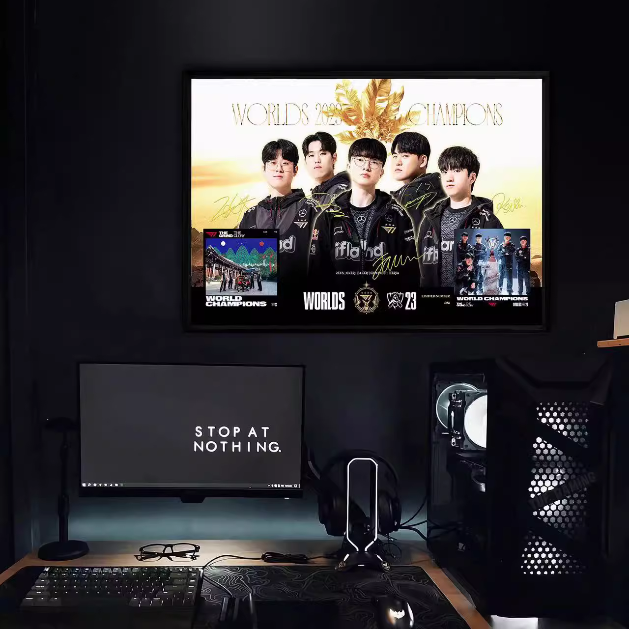 【In stock】Decorative Painting of 2023 League of Legends Team T1-League of Legends-Billion Birds Studio