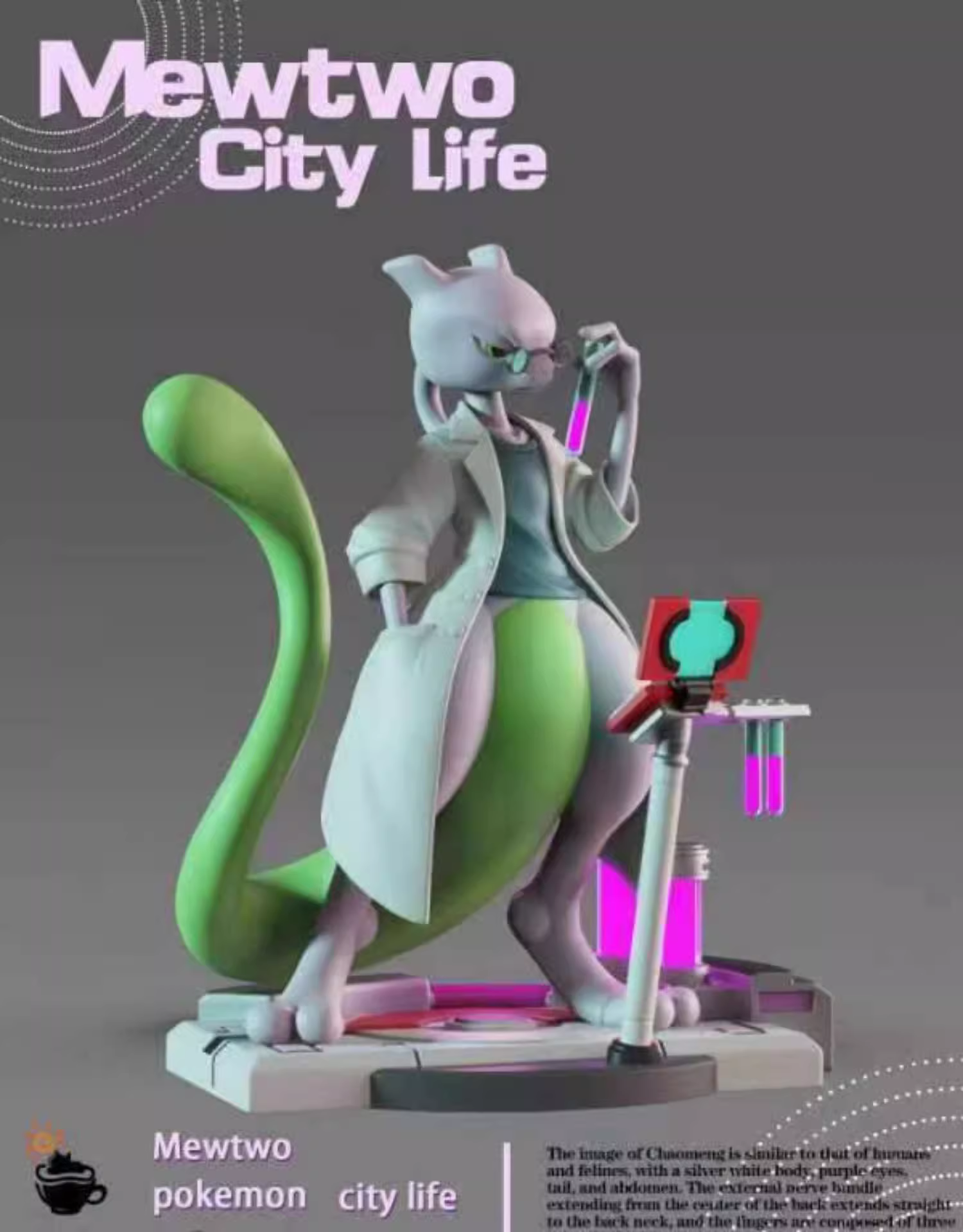 【Pre-sale】Mewtwo City Life-Pokemon-FeiMaoYingRi Studio