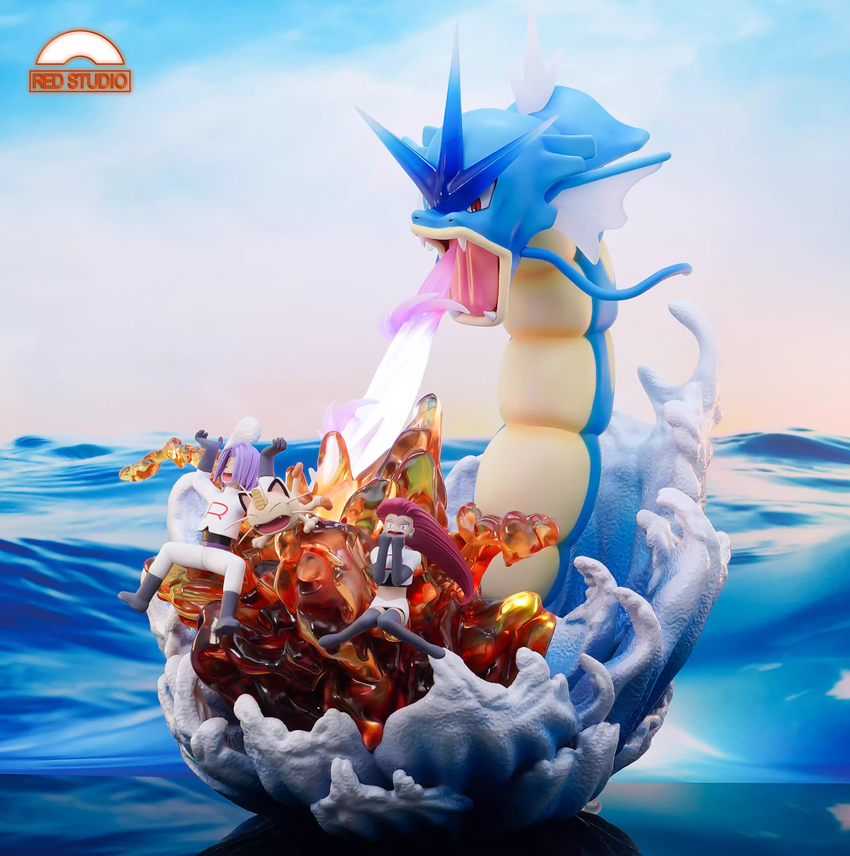 【Pre-sale】1/20 Scale Team Rocket & Gyarados-Pokemon-RED Studio