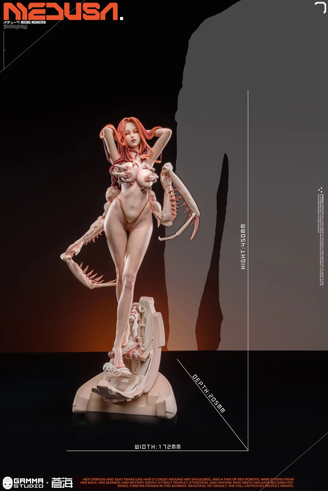 【Pre-sale】1/4 Scale Medusa-Micro Monster-GAMMA Studios