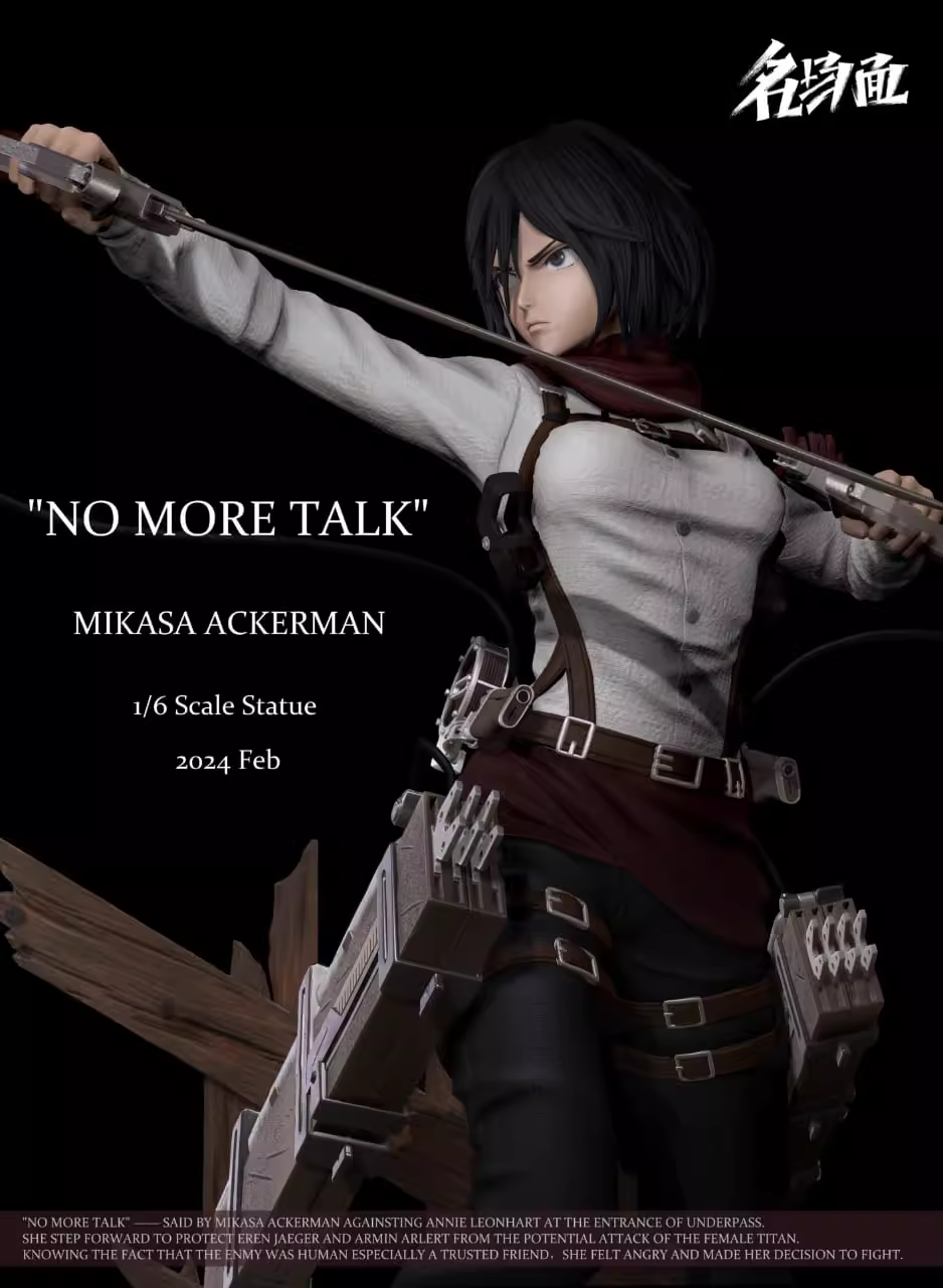 【Pre-sale】1/6 Scale 010 Knife Drawing Mikasa·Ackerman-Attack on Titan-Typical Scene Studio