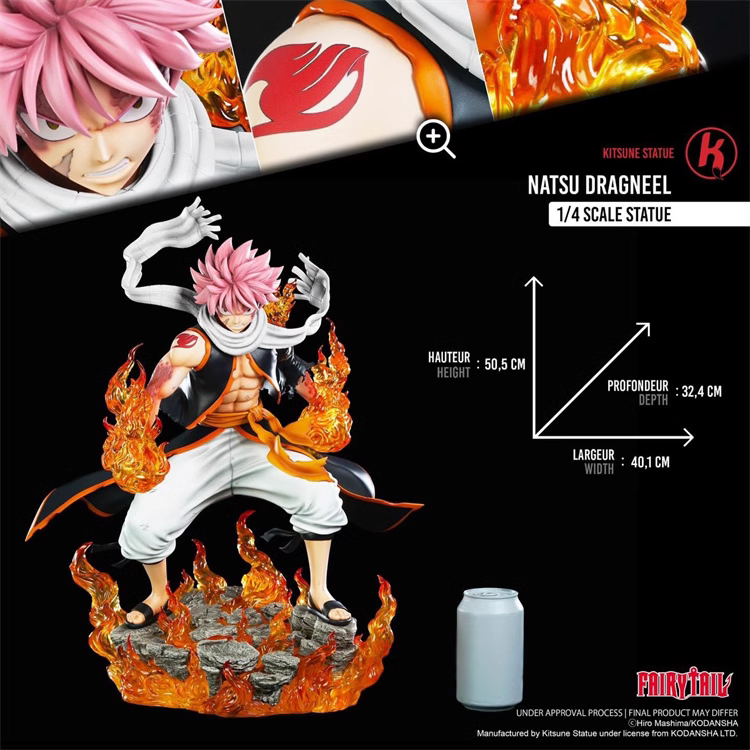 【Pre-sale】1/4 Scale Etherious • Natsu • Dragneel-Fairy Tail-Kitsune Statue