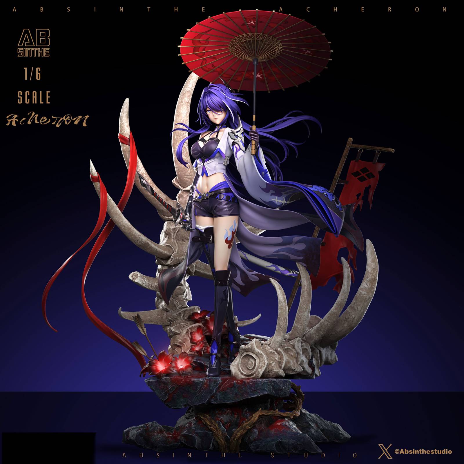 【Sold out】1/6 Scale Acheron-Honkai: Star Rail-ABsinthe Studio