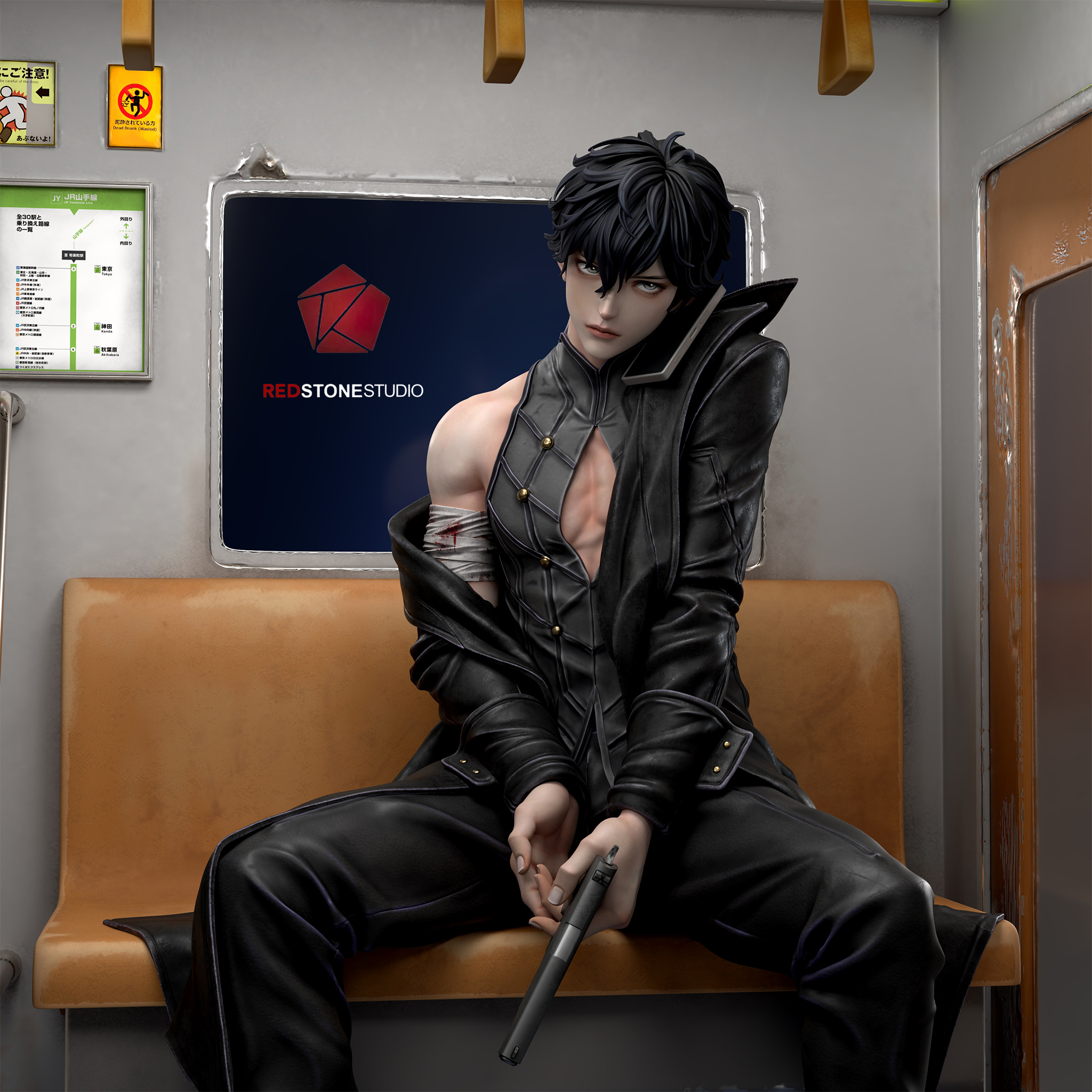 【Sold out】1/6 Scale JOKER-Persona 5-Red Stone Studio