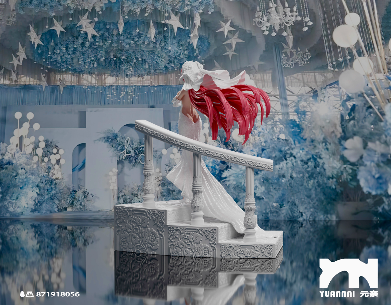 【Pre-sale】1/6 Scale Wedding Dress Elysia-Honkai Impact 3-YuanNai Studio