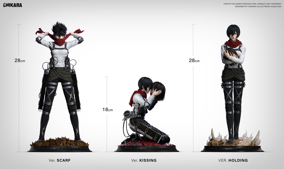 【Sold out no more】1/6 Scale Goodbye Eren Mikasa·Ackerman-Attack on Titan-CHIKARA Studio