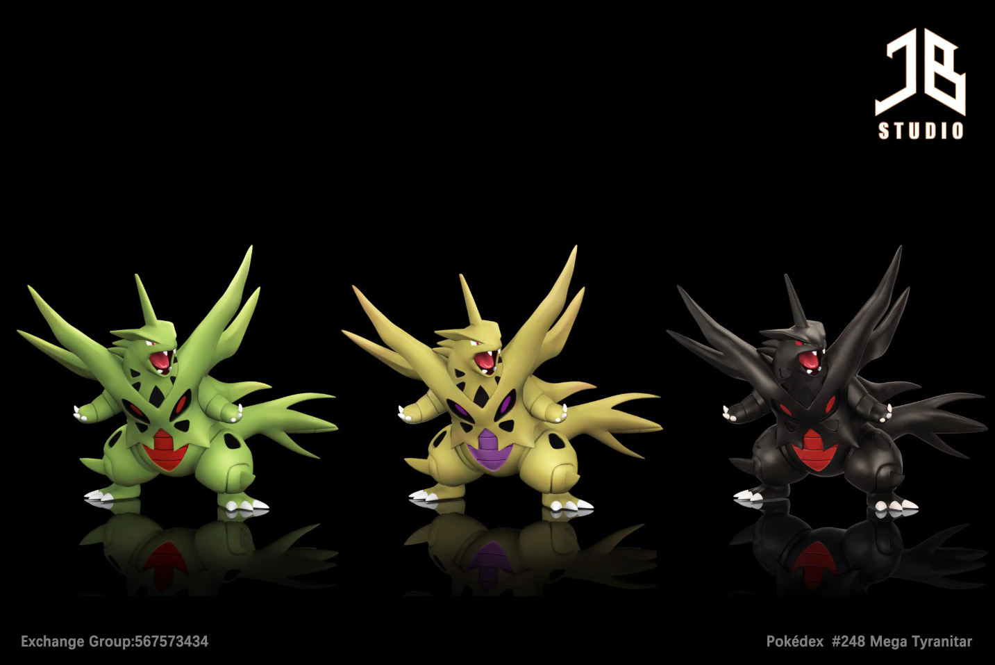 【Pre-sale】1/20 Scale World Zukan Mega Tyranitar-Pokemon-JB Studio