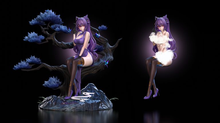 【Sold out】1/6 Scale B Version KeQing-Genshin Impact-LouLan studio