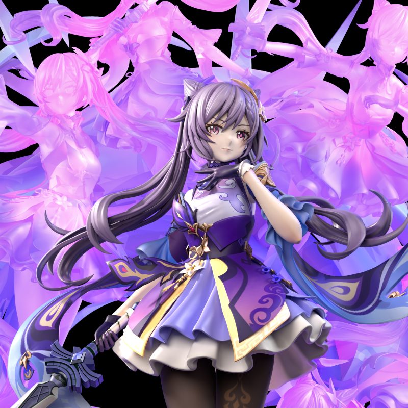 【Sold out】1/6 Scale A Version KeQing-Genshin Impact-LouLan studio