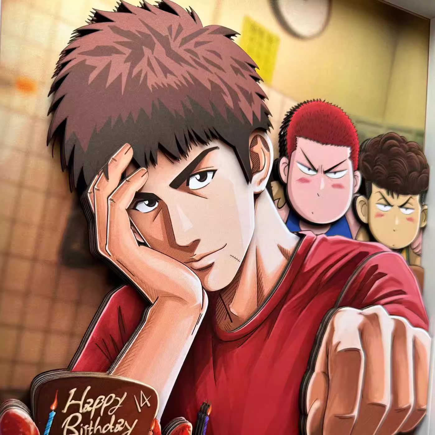 【In stock】Decorative Painting of Cake Eating Please Mitsui Hisashi-Slam Dunk-Aotu
