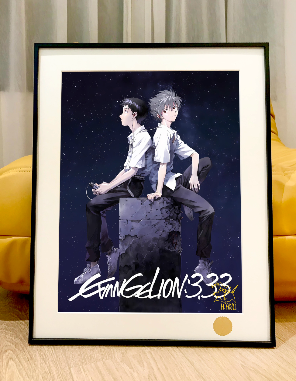 【Pre-sale】Decorative Painting of Ikari Shinji & Nagisa Kaworu-EVA-XingKong Studio