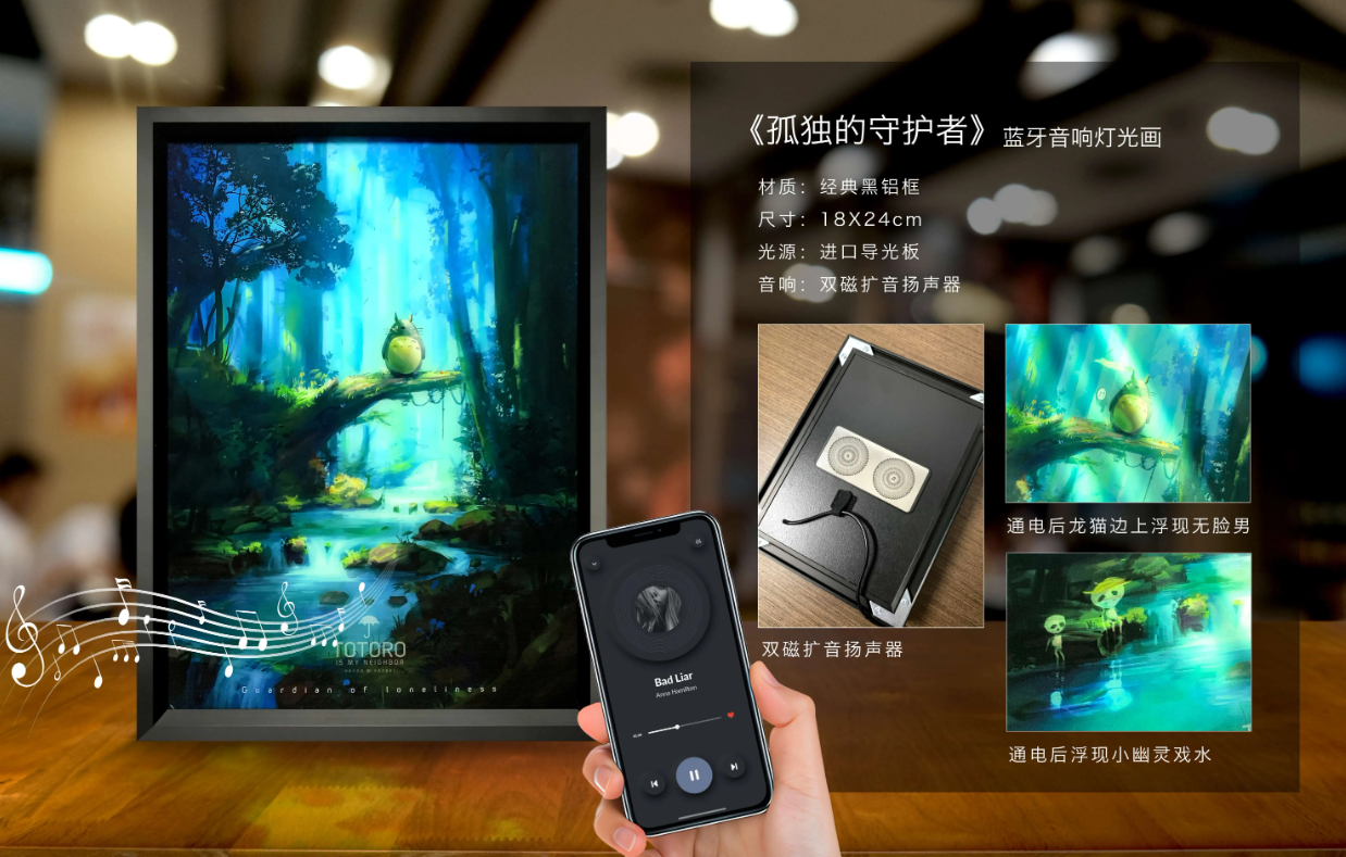 【In stock】Decorative Painting of Totoro-Studio Ghibli-MOMO Studio