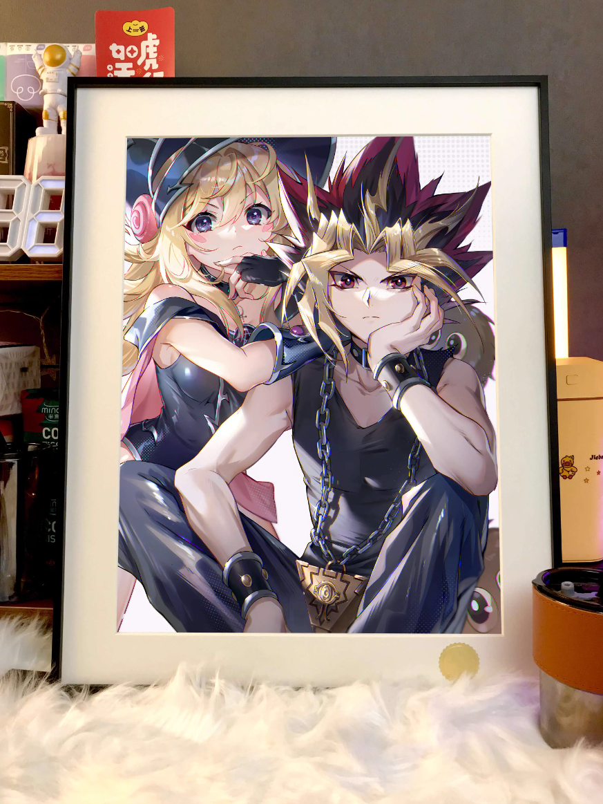 【Pre-sale】Decorative Painting of Dark Magician Girl & Black Magician-Yu-Gi-Oh!-XingKong Studio