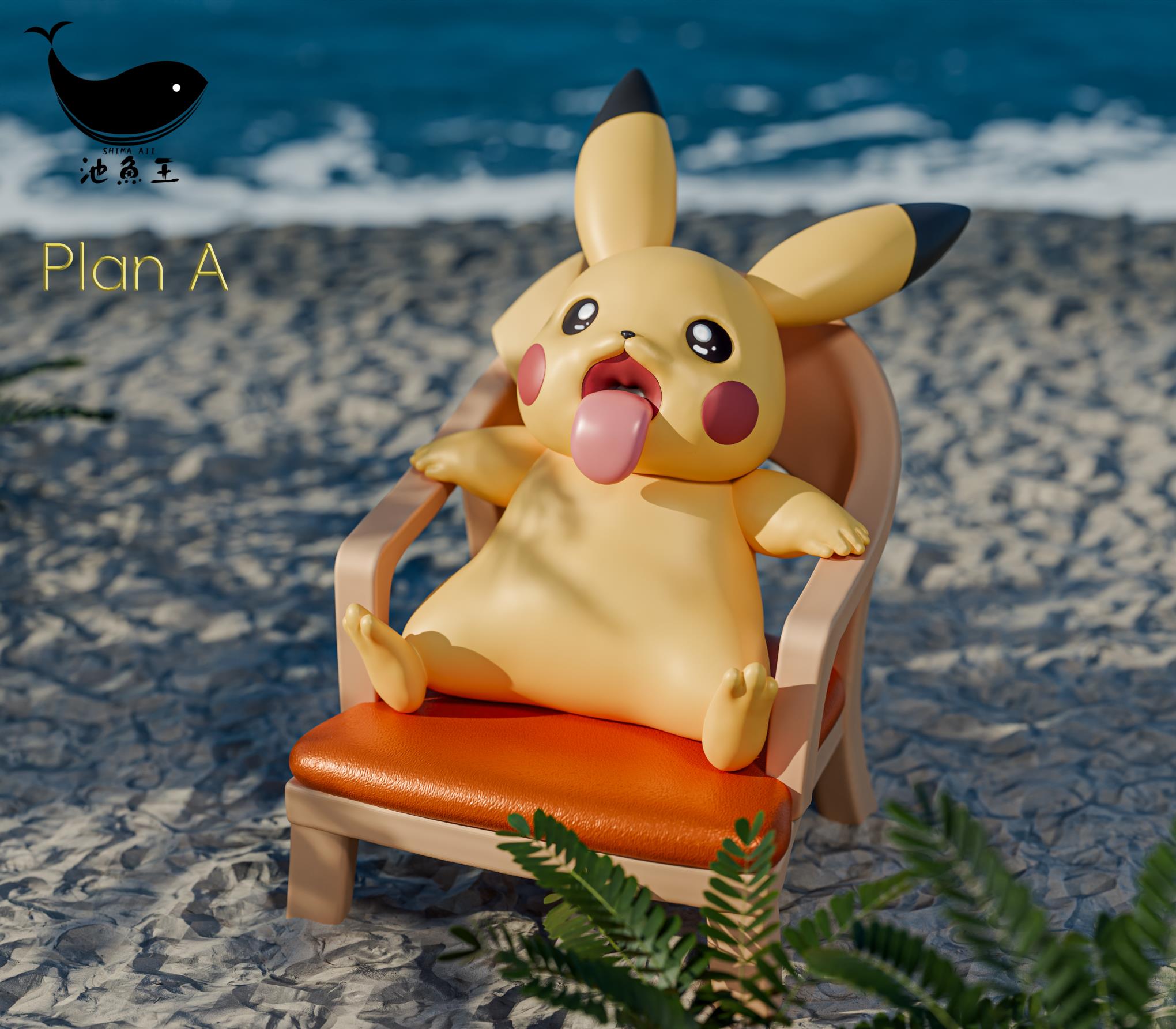【Pre-sale closed】Summer Pikachu-Pokemon-Shima Aji Studio