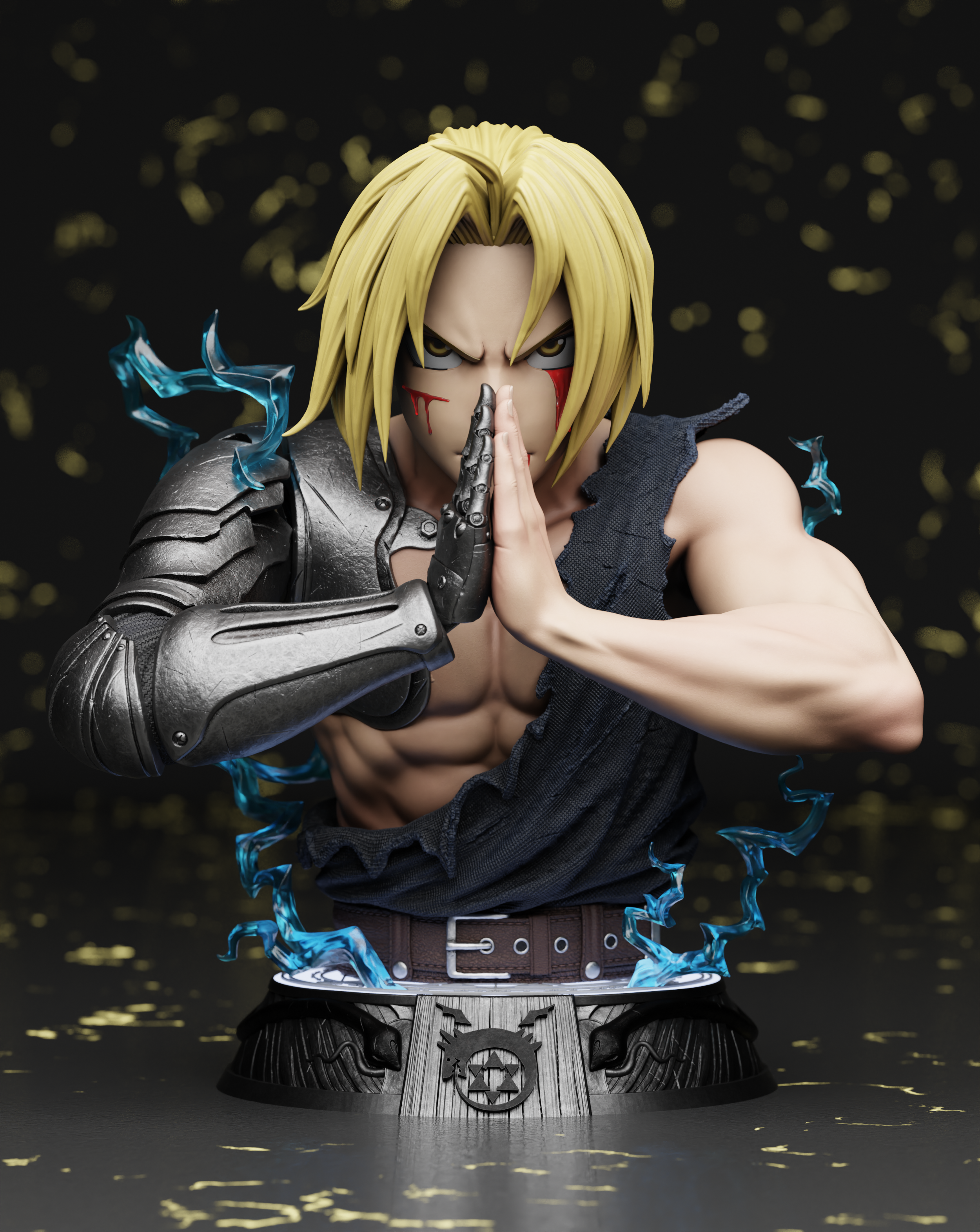 【Sold out】1/1 Scale Bust of Brotherhood Edward Elric-Fullmetal Alchemist-Zenkai Studio