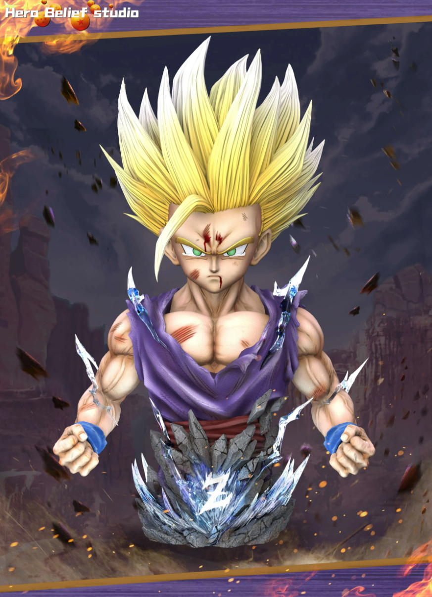 【Pre-sale】1/1 Scale Bust of Son Gohan-Hero Belief Studio