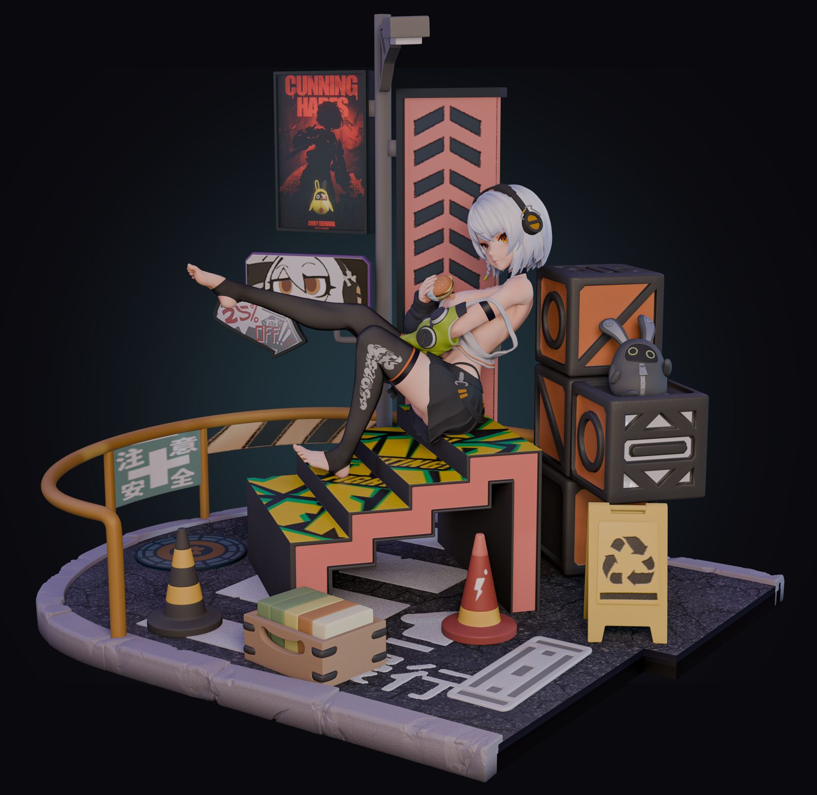 【Pre-sale】1/6 Scale Anby Demara with LED-Zenless Zone Zero-MIYIN Studio