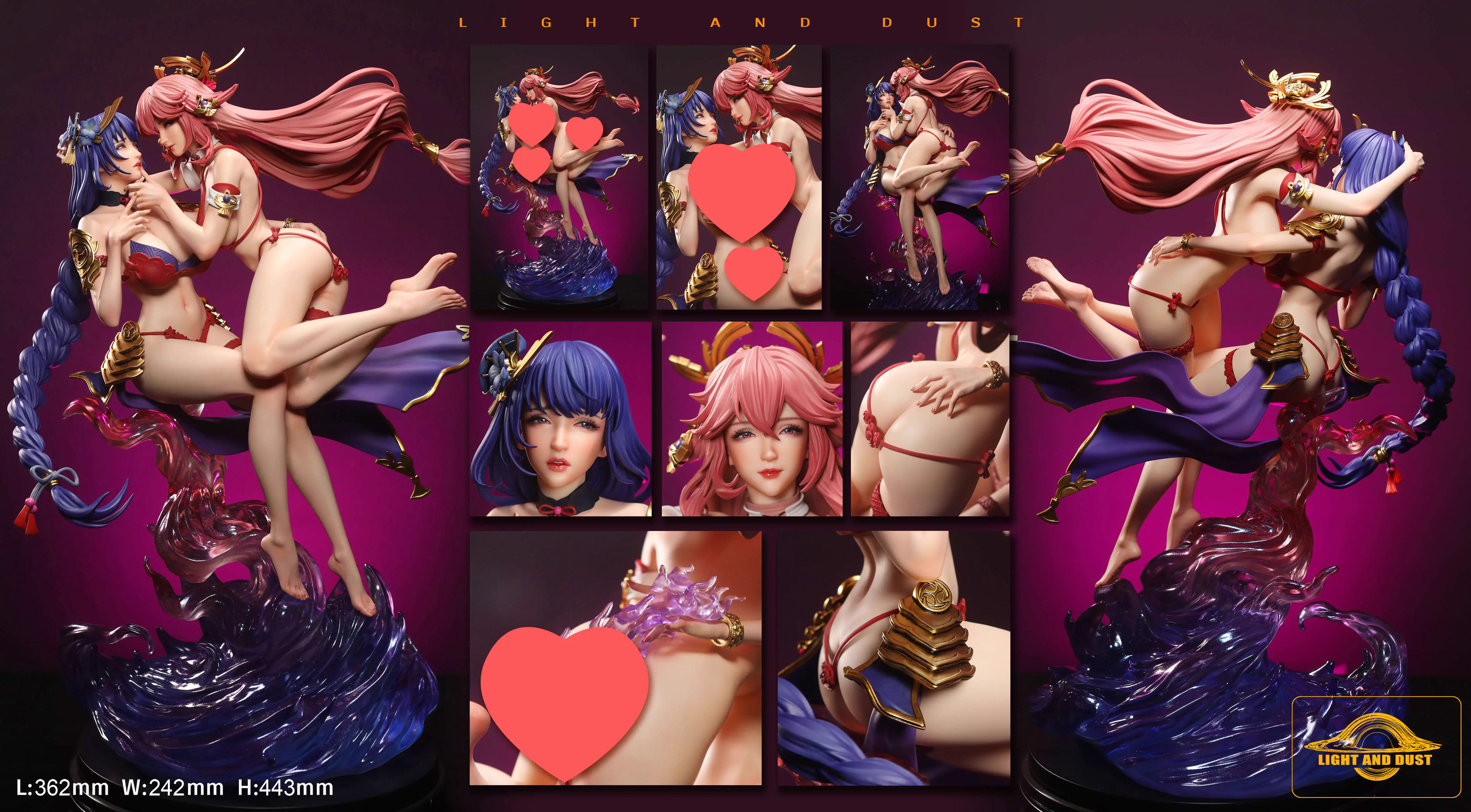 【Pre-sale】1/4 Scale Yao Miko & Raiden Shogun-Genshin Impact-Light and Dust studio