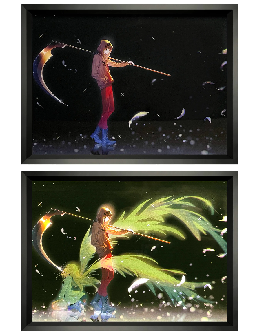 【In stock】Decorative Painting of Rachel & Zack-Angels of Death-MOMO Studio
