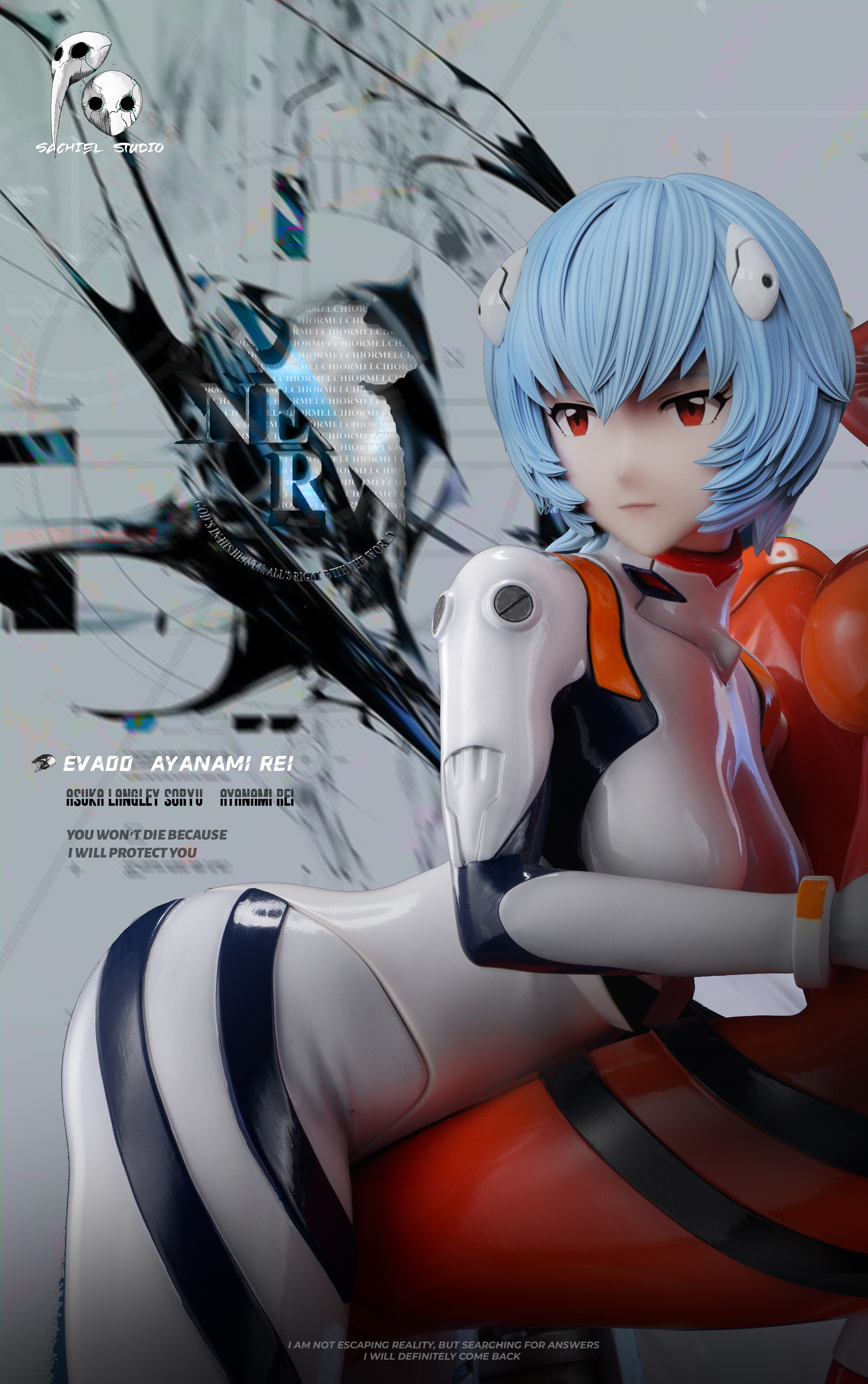 【Pre-sale】1/4 Scale Asuka Langley Soryu & Ayanami Rei-EVA-SACHIEL STUDIO