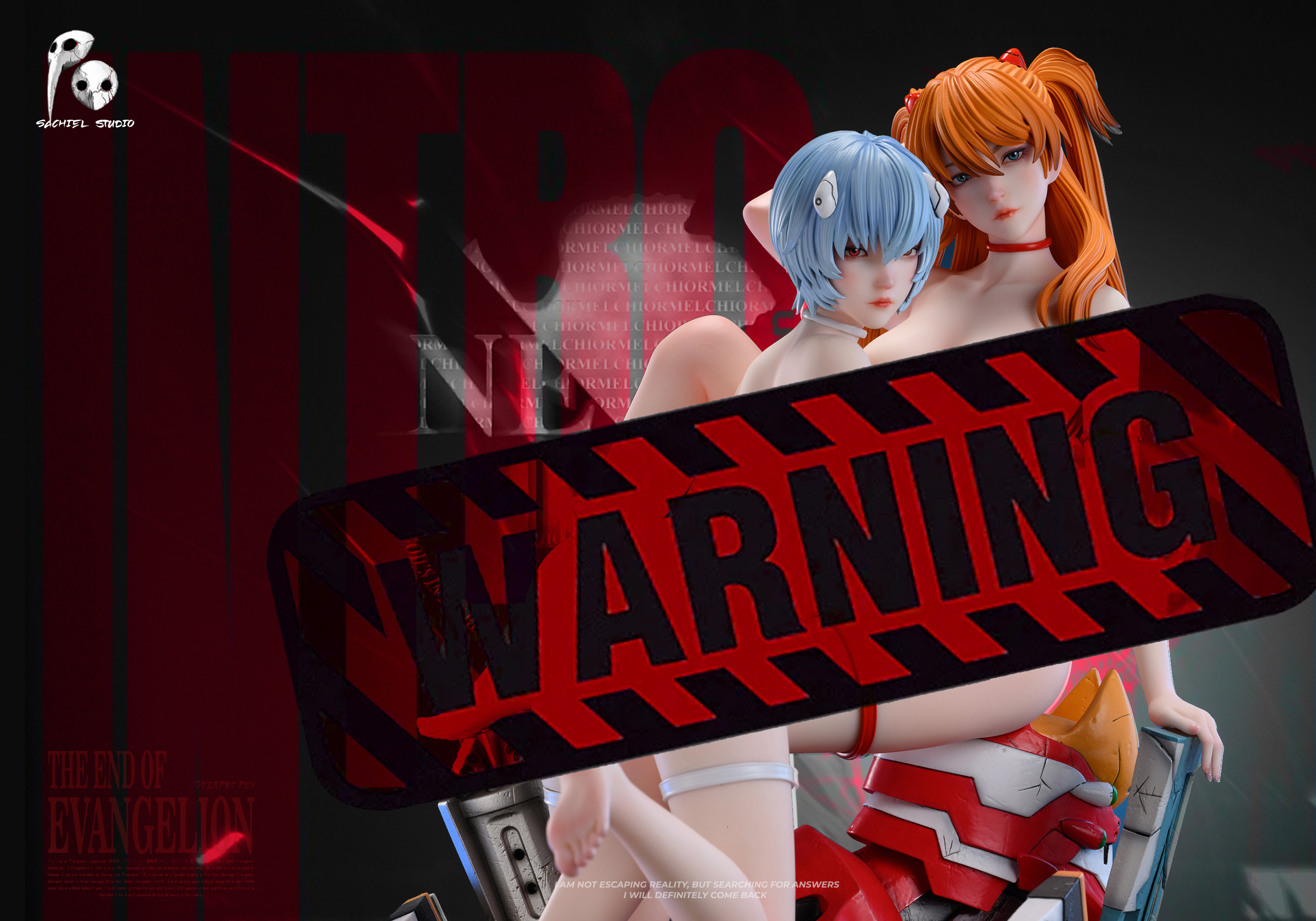 【Pre-sale】1/4 Scale Asuka Langley Soryu & Ayanami Rei-EVA-SACHIEL STUDIO
