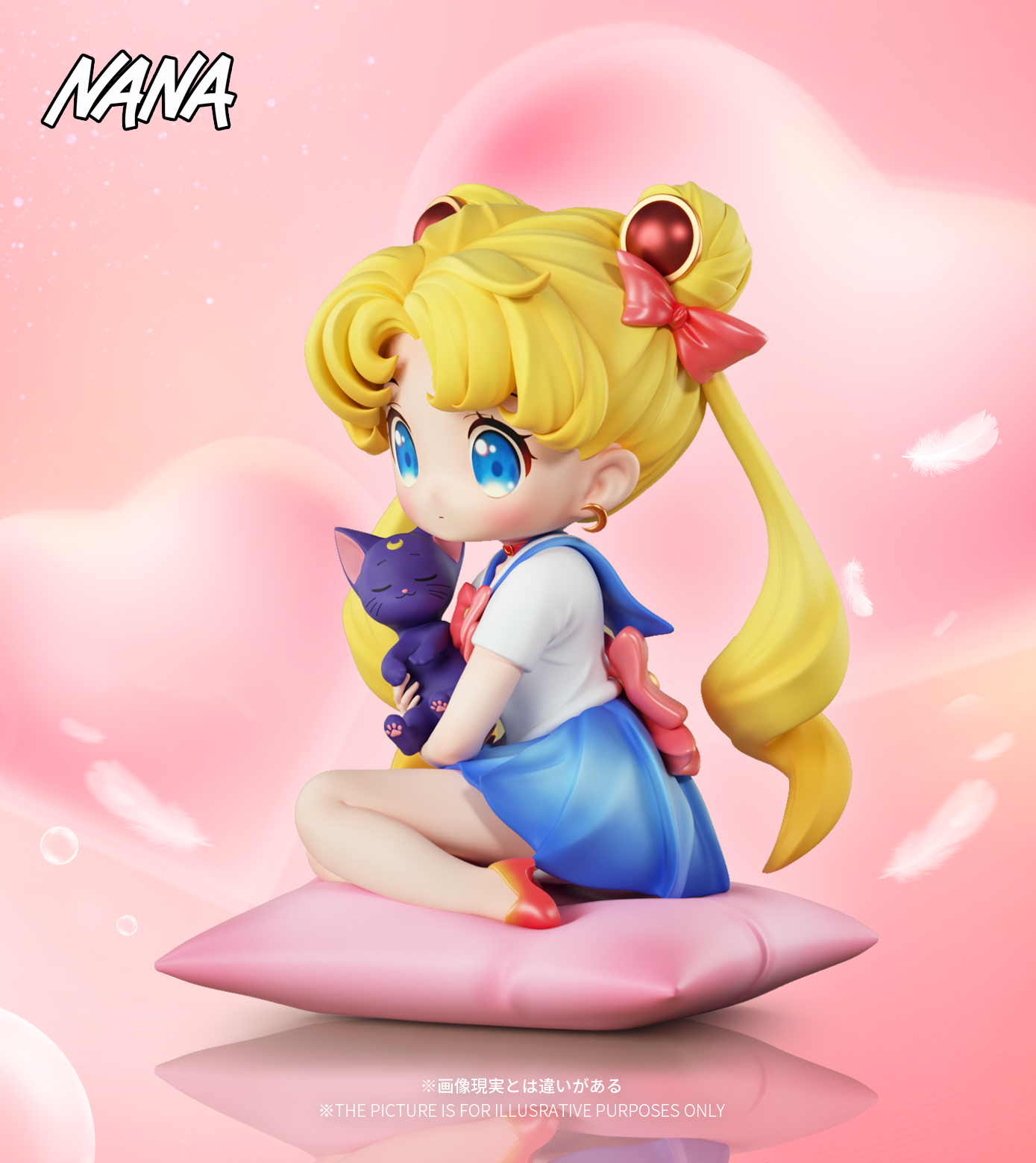 【Pre-sale】Q Version Sitting Tsukino Usagi-Sailor Moon-NANA Studio