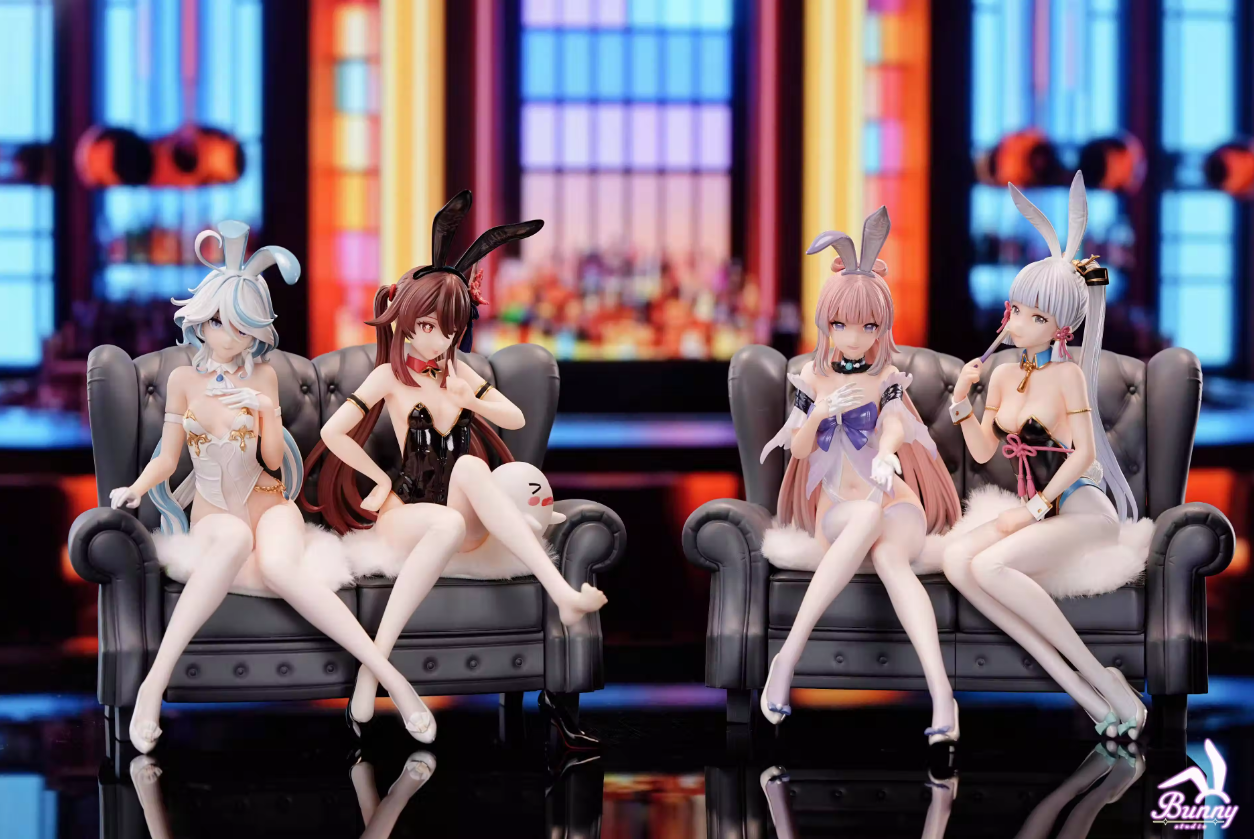 【Sold out】1/7 Scale 002 Bunny Girl Furina, HuTao, Kamisato Ayaka & Sangonomiya Kokomi-Genshin Impact-Bunny Studio
