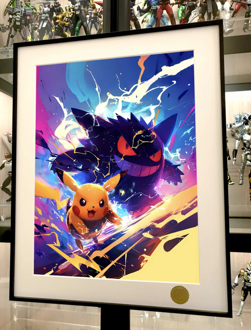 【Pre-sale】Decorative Painting of Pikachu & Gengar-Pokemon-XingKong Studio