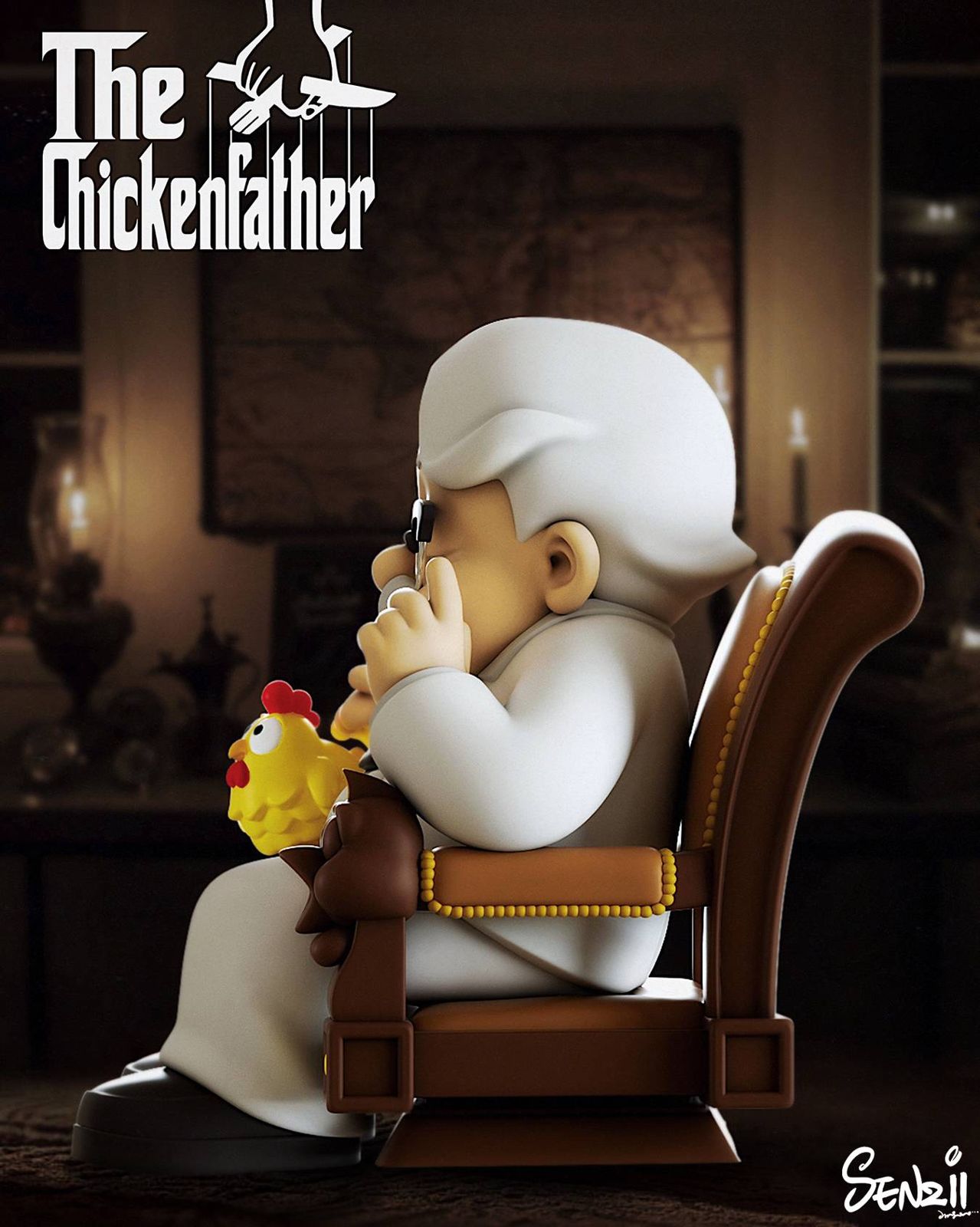 【Pre-sale】 The Chicken Father–Original Design–Senzii Studio