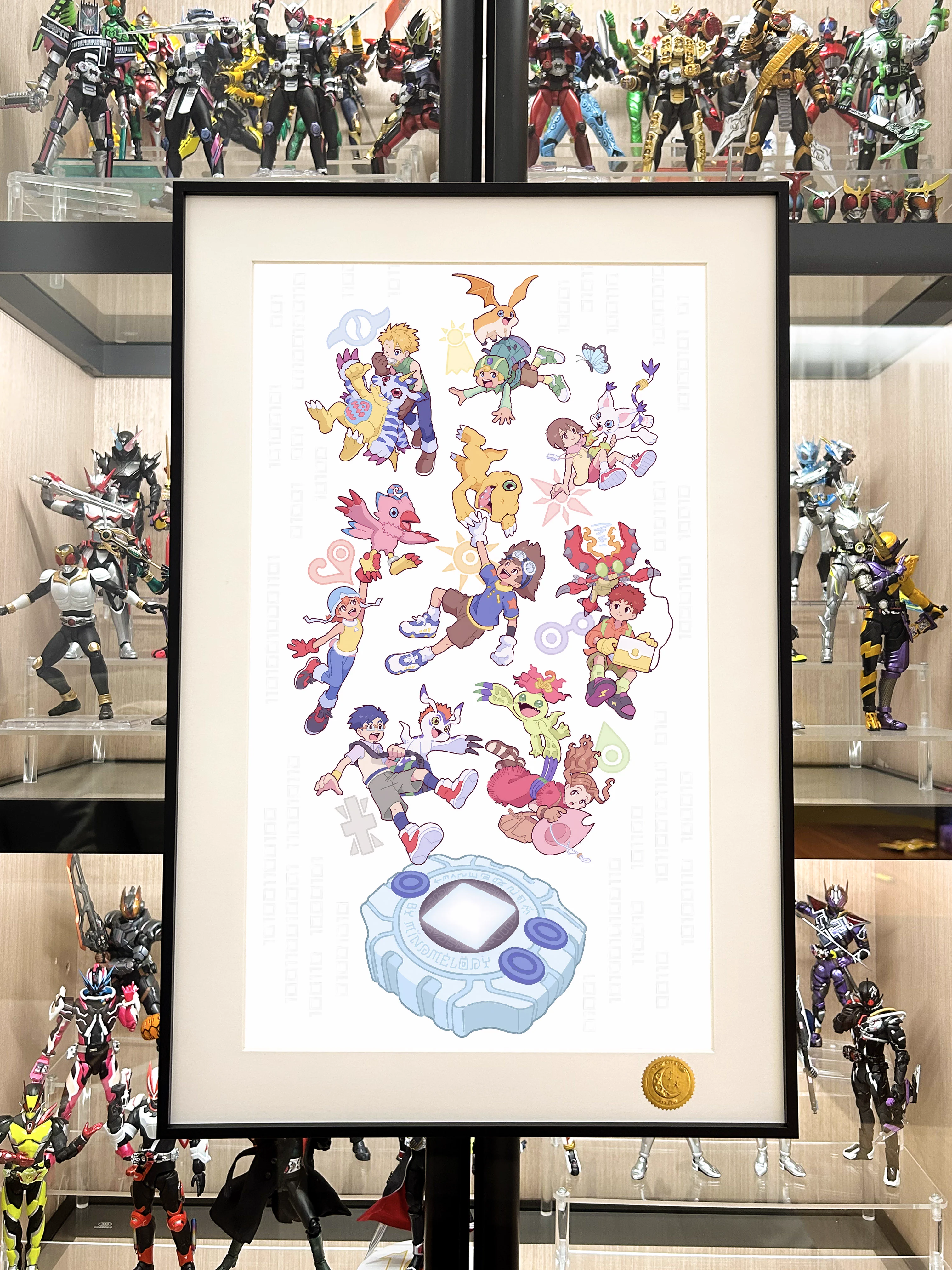 【Pre-sale】Decorative Painting of Main Characters of Digimon & Digimon Monsters & Digivice-Digimon Advanture–Xingkong Studio