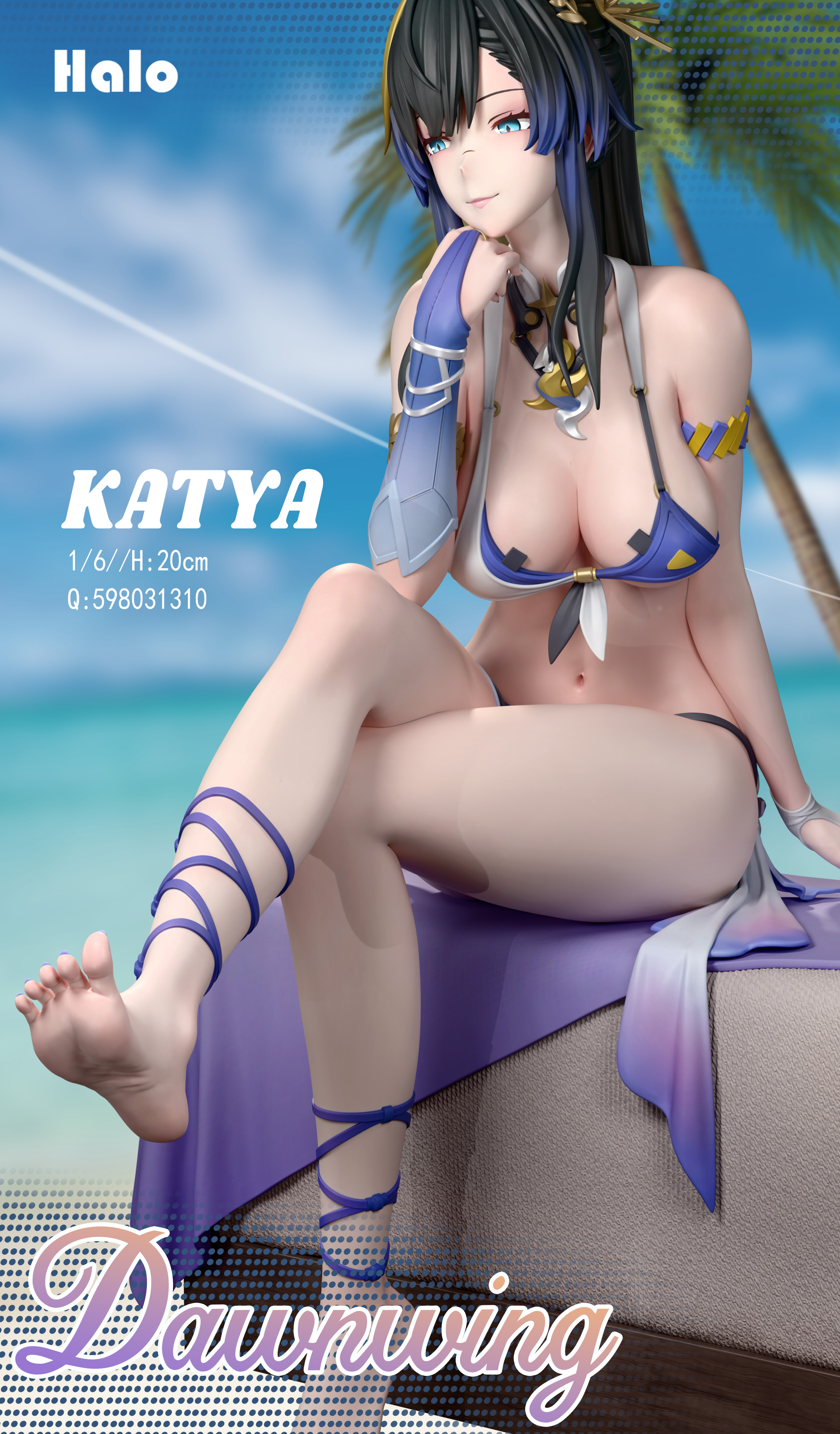 【Sold out】1/6 Scale Katya-Project Snow、snowbreak: Containment Zone-Halo studio