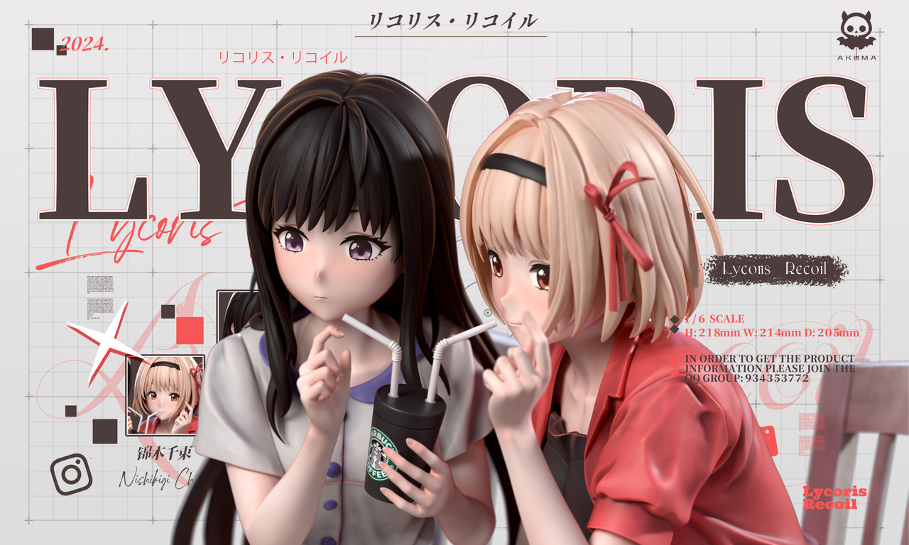 【Pre-sale】1/6 Scale Nishikigi Chisato & Inoue Takina-Lycoris Recoil-Akuma Studio