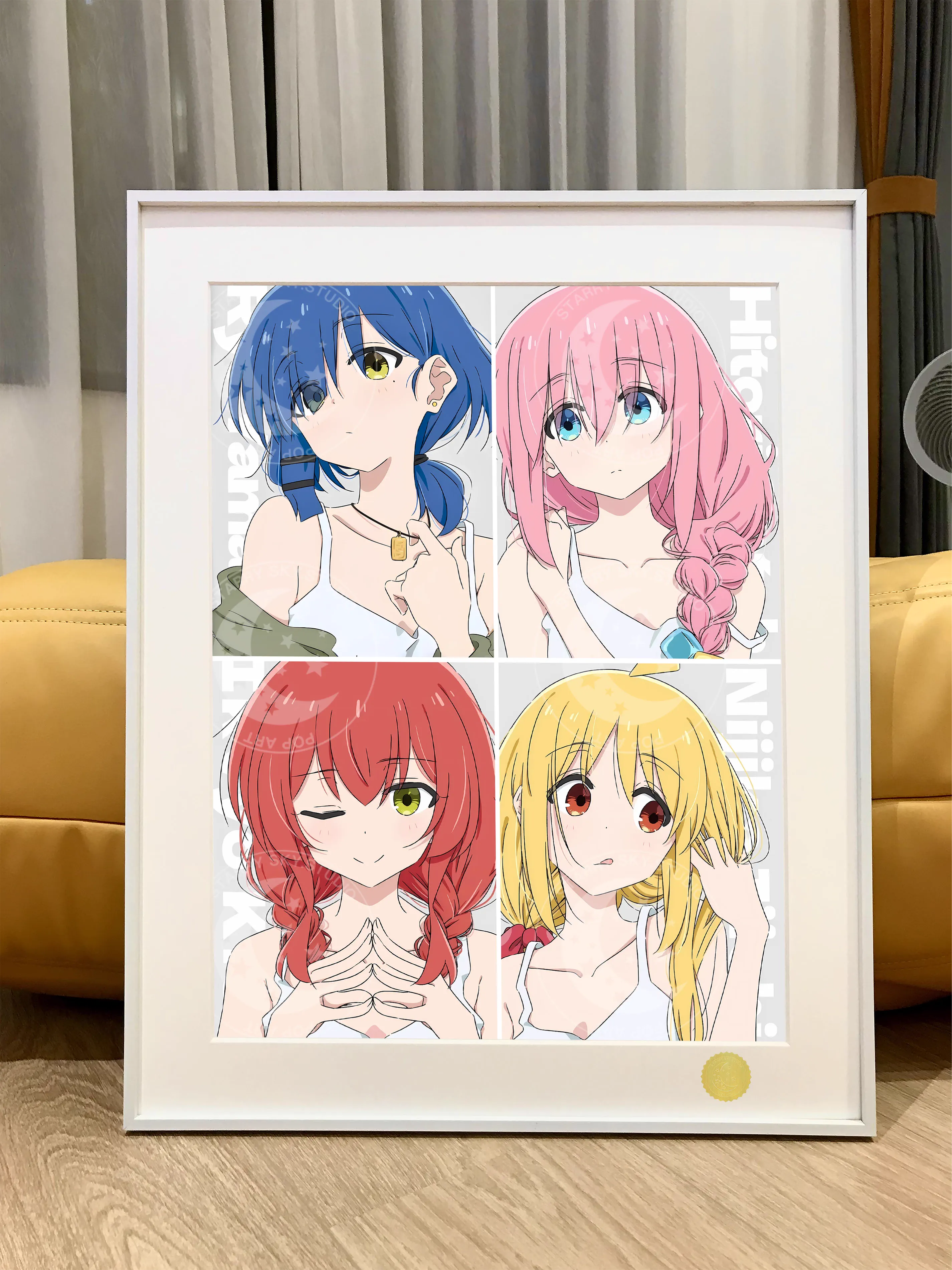 【Pre-sale】Decorative Painting of Gotoh Hitori, Yamada Ryo, Ijichi Nijika & Kita Ikuyo-GINTAMA-XingKong Studio