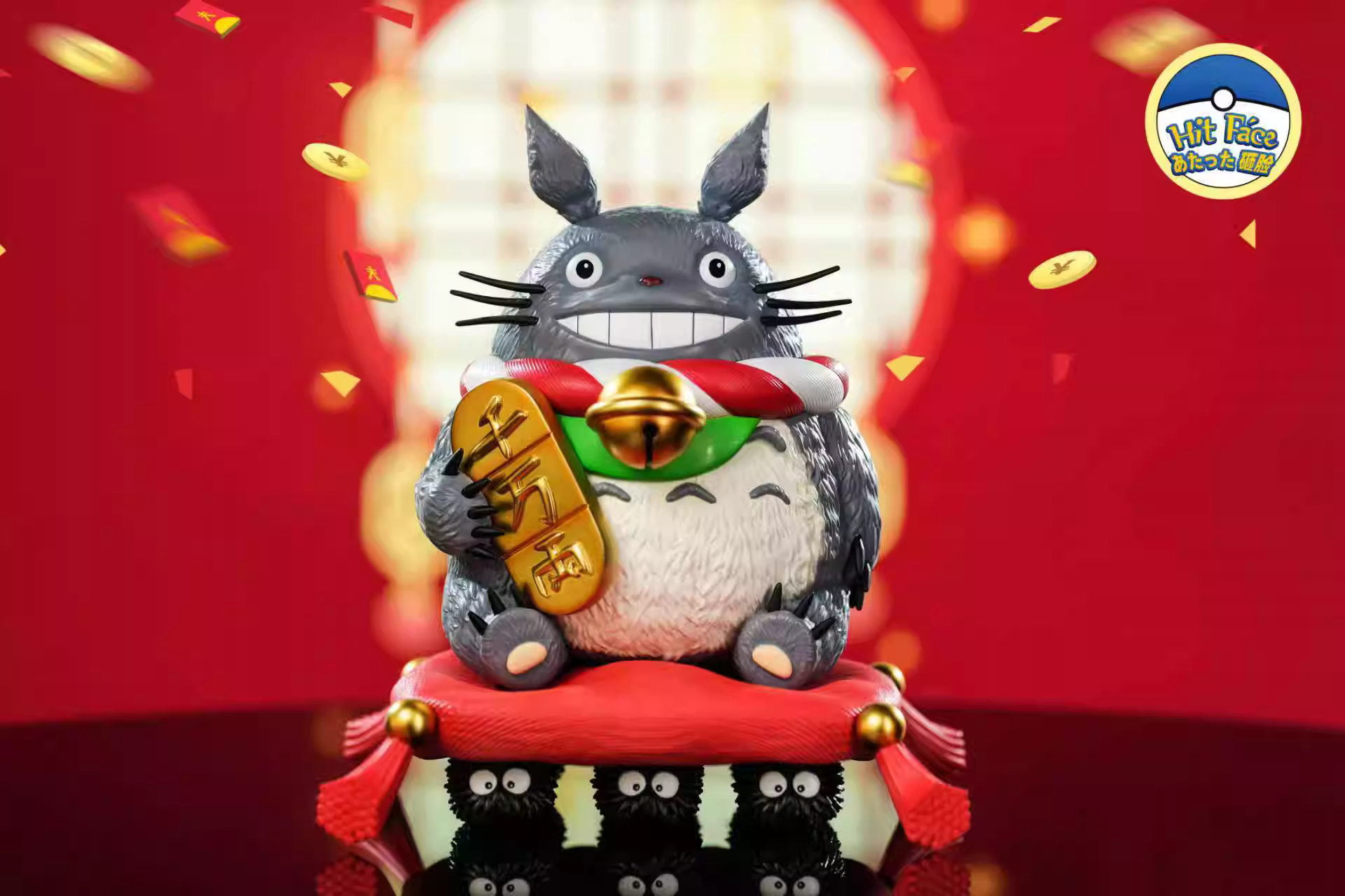 【Pre-sale】Wealthy Totoro-My Neighbor Totoro-Hit Face Studio