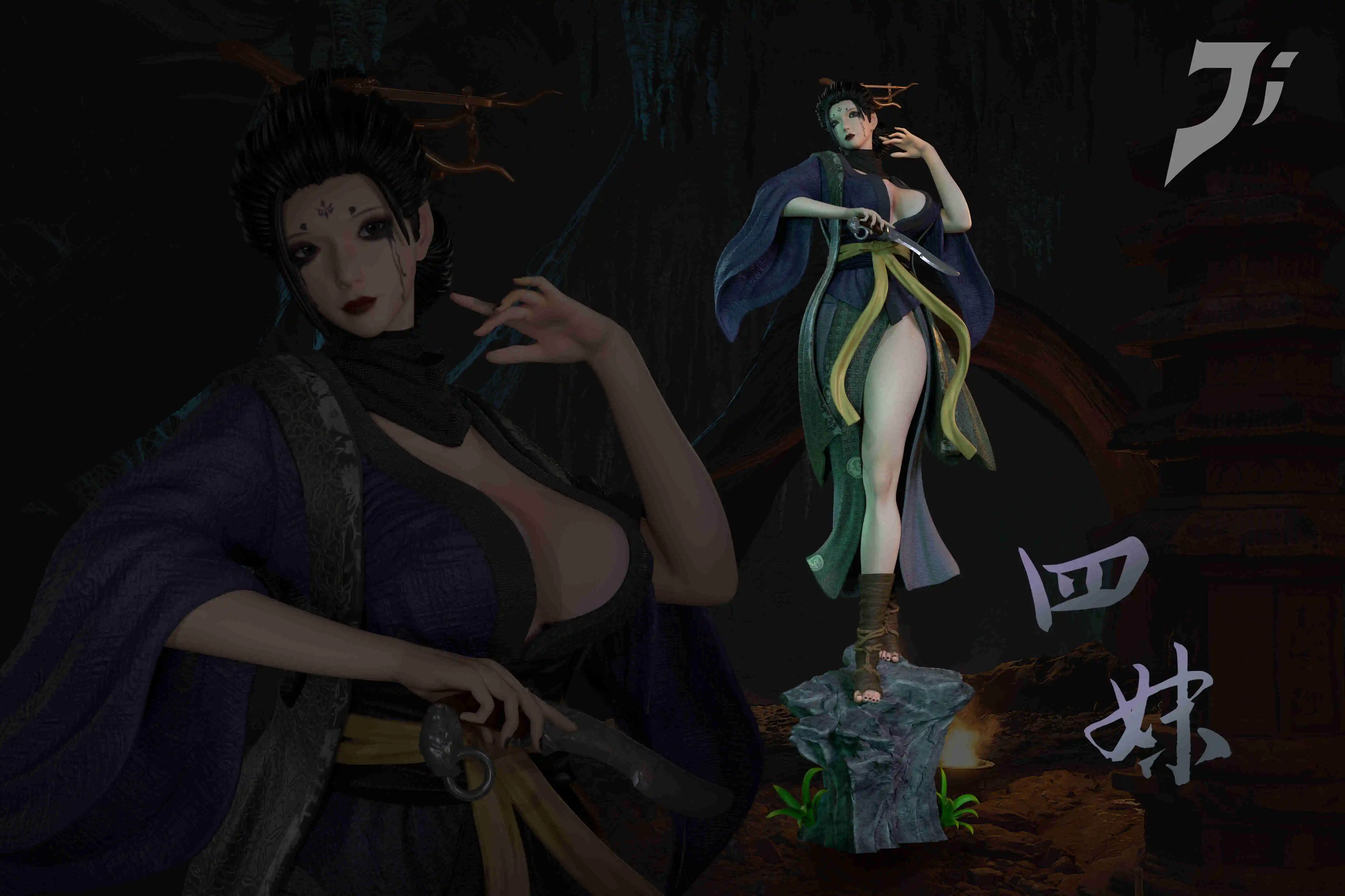 【Pre-sale】1/4 Scale SiMei-Black Myth: Wukong-Ji Studio