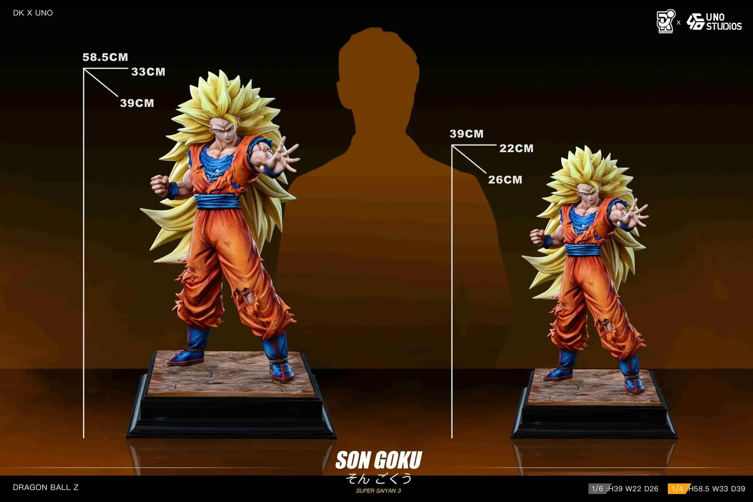 【Pre-sale】1/6 & 1/4 Scale Super Saiyan 3 Son Goku-DK Studio