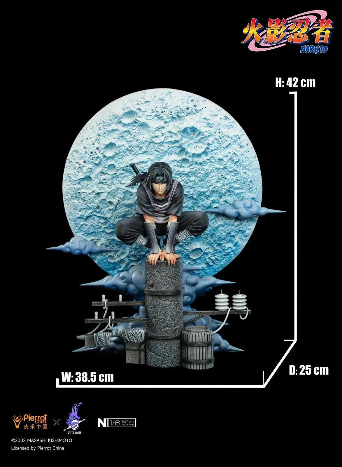 【Sold out】1/6 Scale Nova Series Licensed Anbu Itachi Uchiha with LED-Pickstar Studio