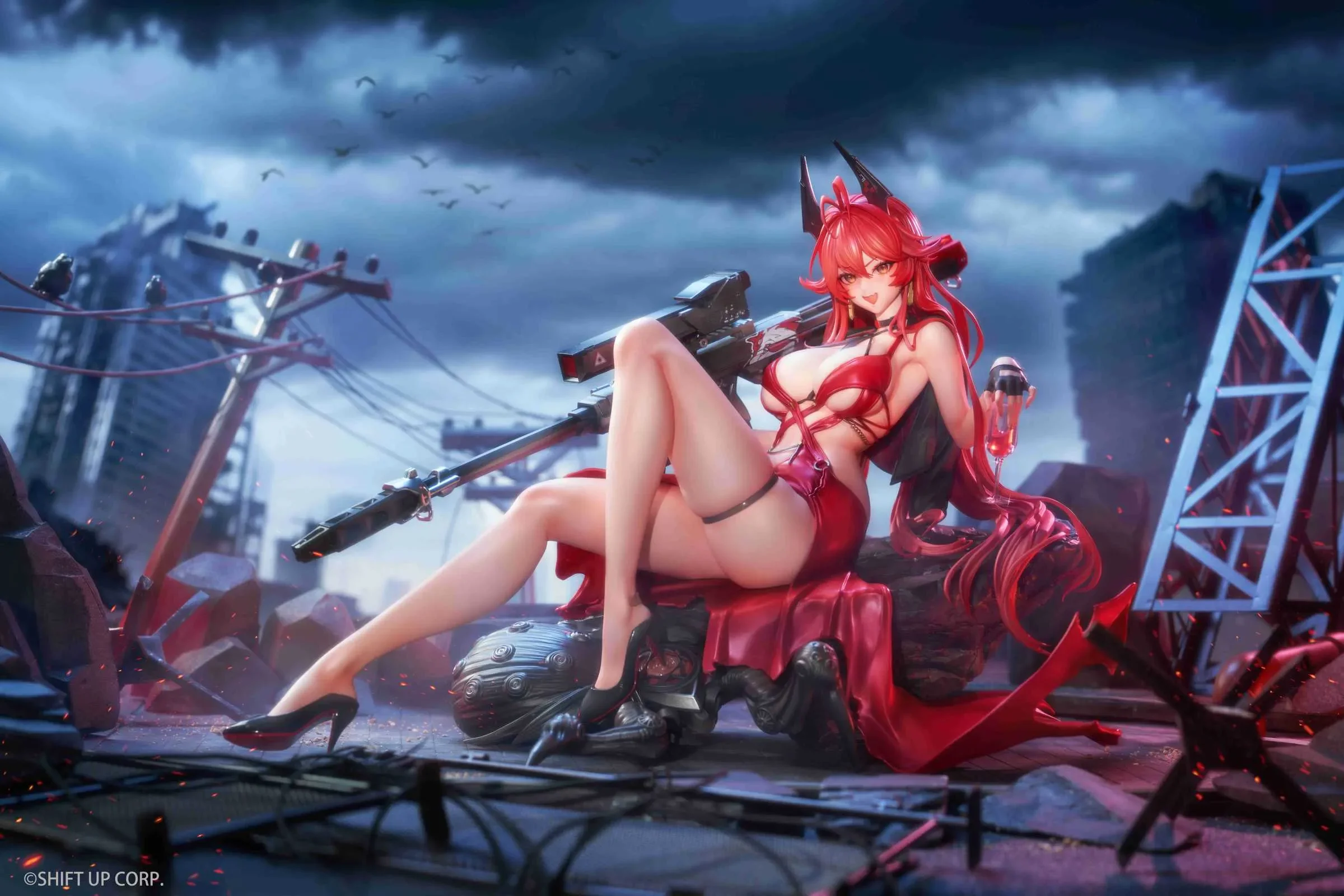 【Sold out】1/4 Scale Nonsense Red Ver. Red Hood-Goddess of Victory: Nikke-Hobby Sakura Studio