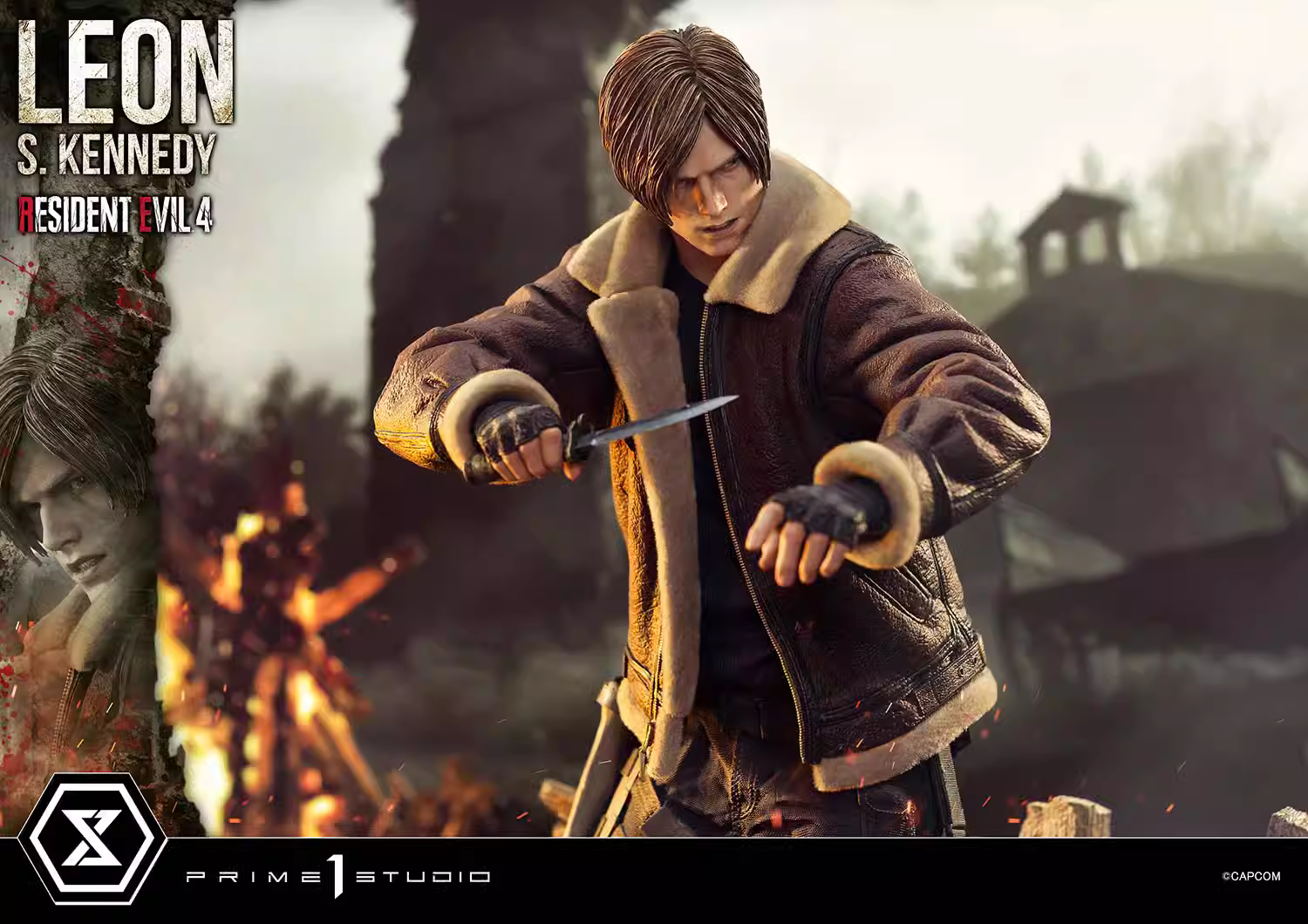 【Pre-sale】1/4 Scale Leon·Scott VS Mania-Resident Evil-Prime 1 Studio