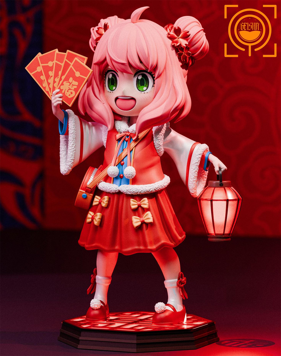 【Pre-sale】1/6 & 1/1 Scale Chinese New Year Blessing Anya Forger with LED-GEISHA Studio