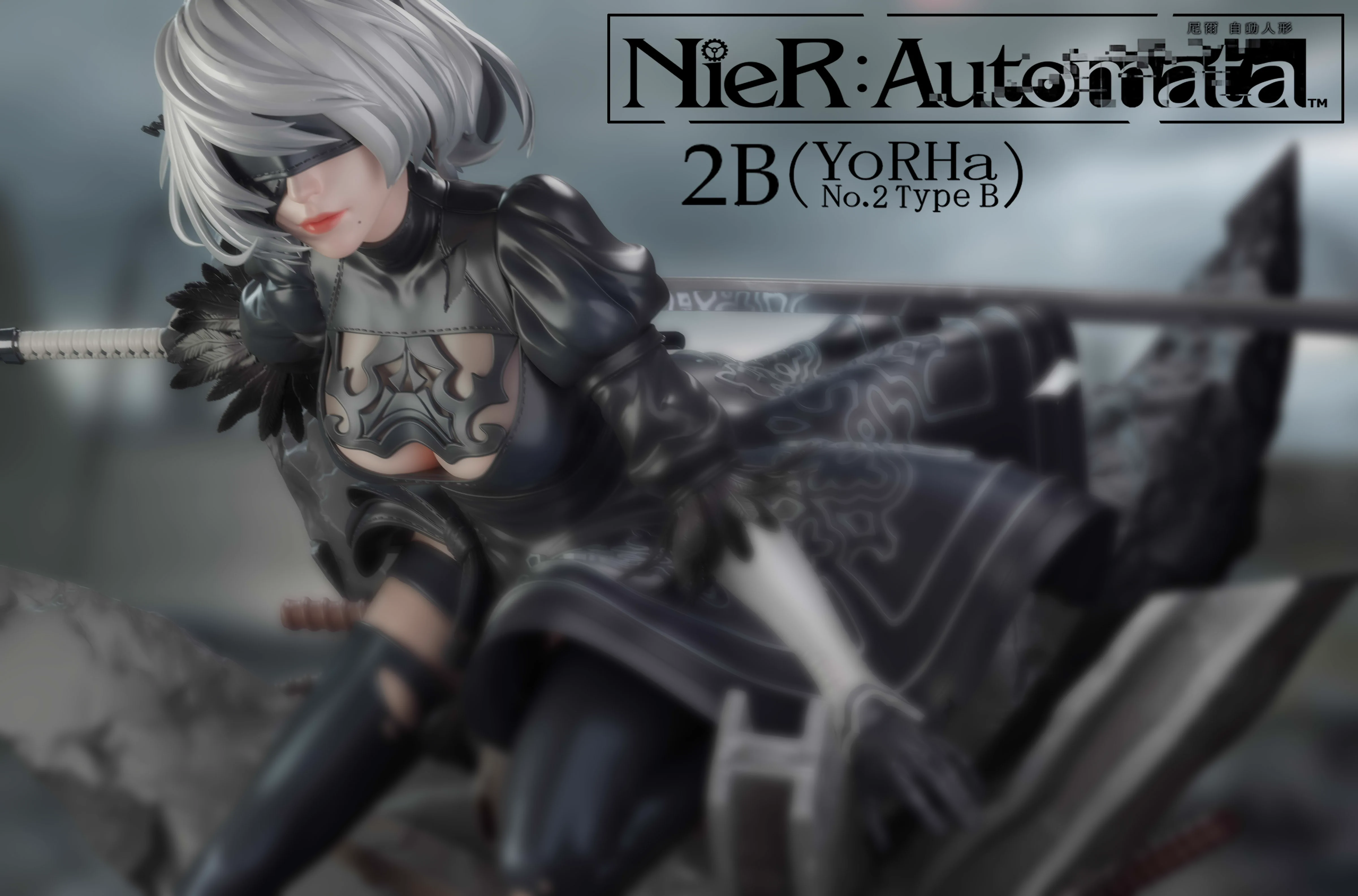 【Sold out】1/4 Scale 2B-NieR:Automata-YUMS-CROW Studio